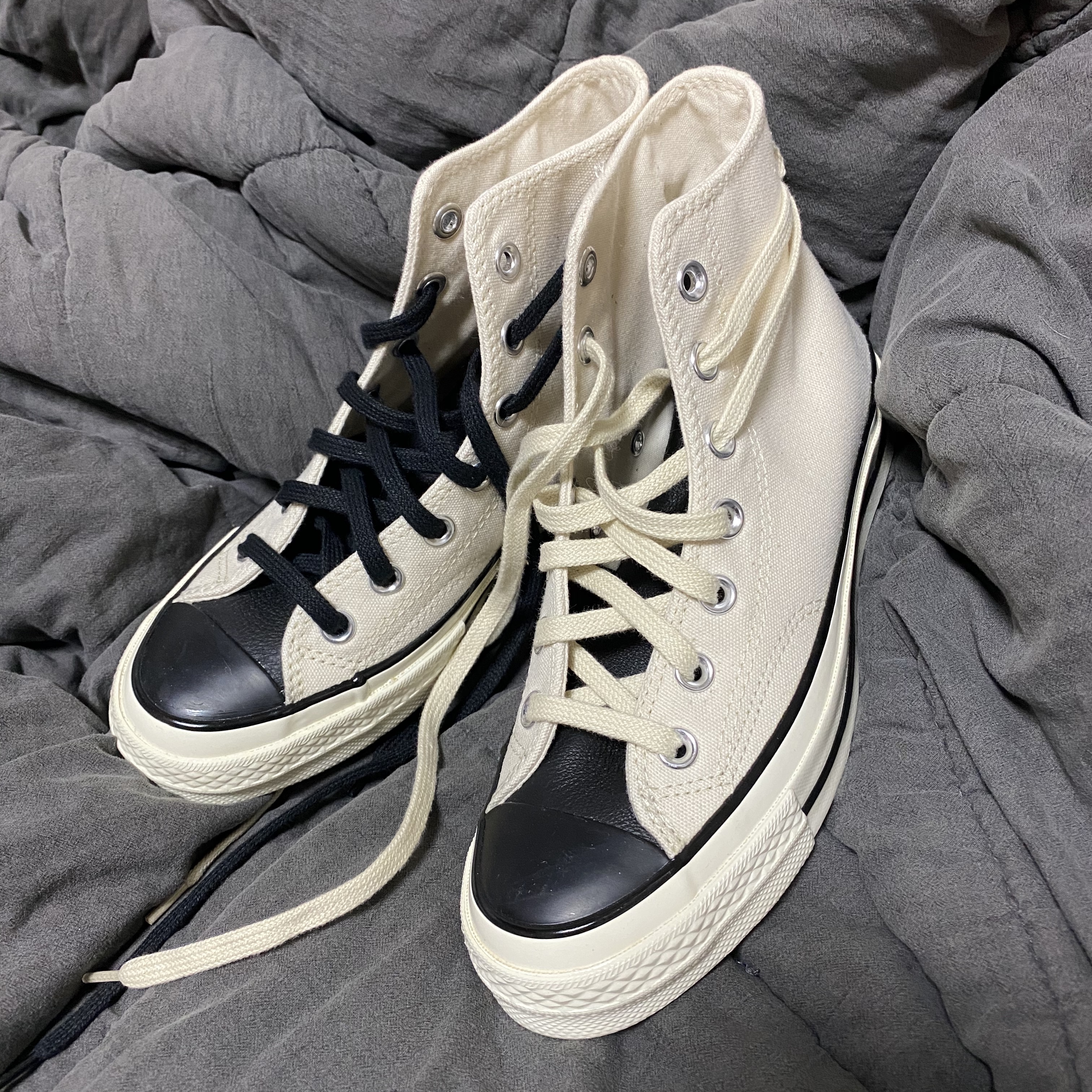 Converse x Fear of God Essentials Chuck 70 Hi Natural 2020 착용 스타일 - 3
