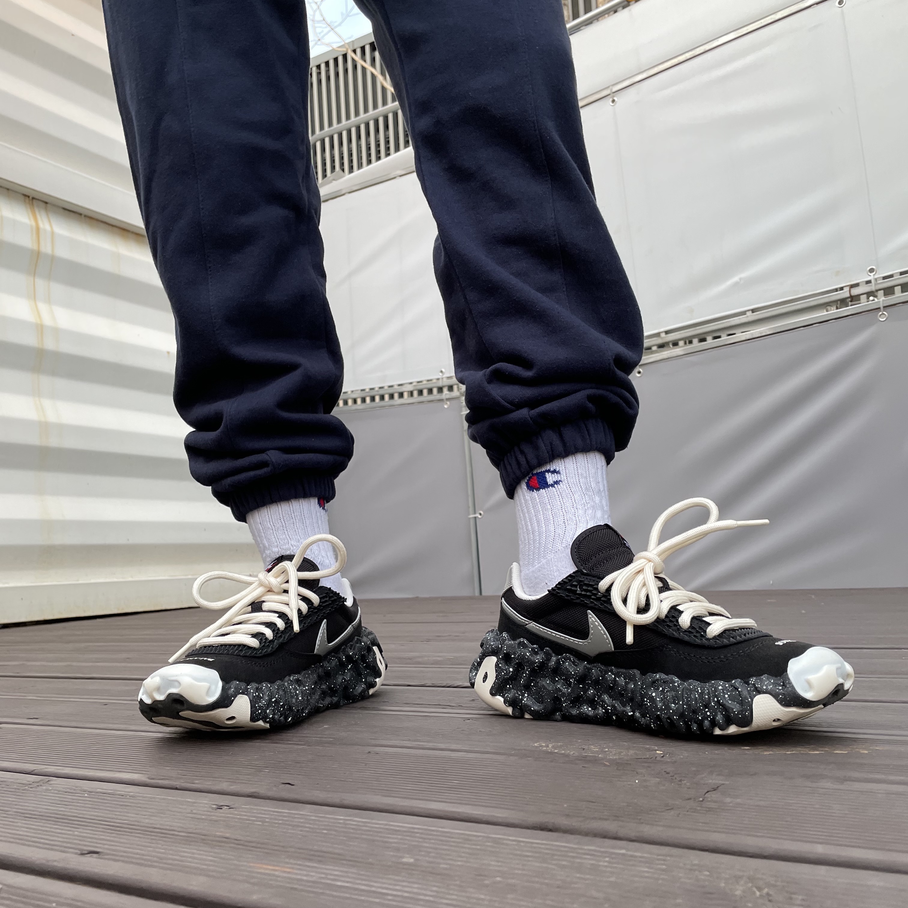 Nike x Undercover Overbreak SP Black 착용 스타일 - 5