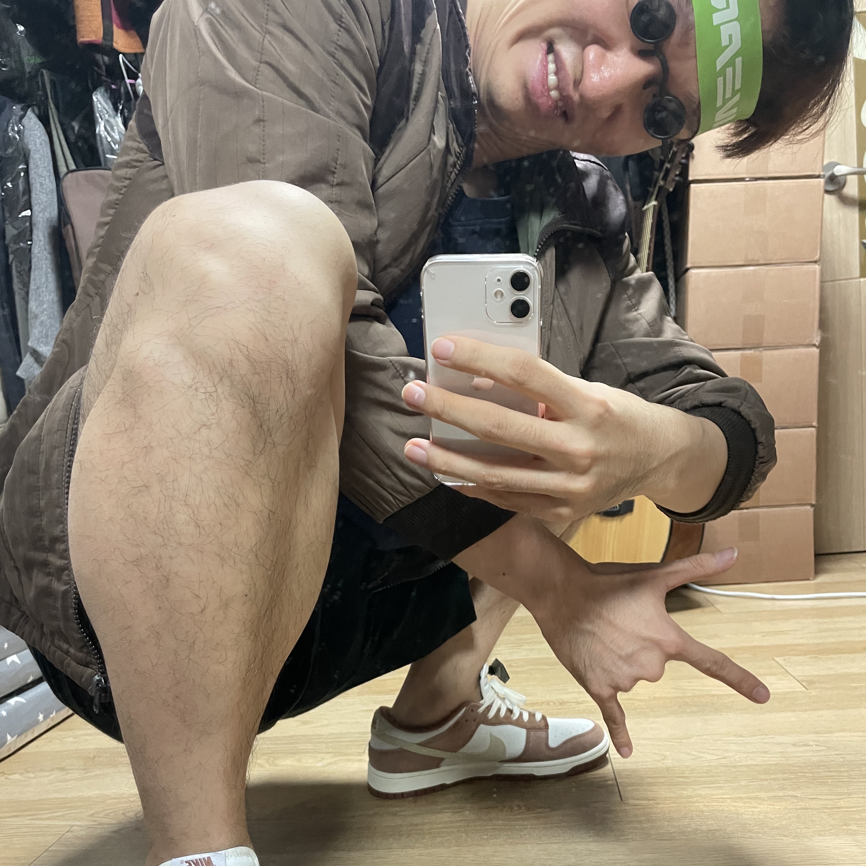 Nike Dunk Low Pro Premium Medium Curry 착용 스타일