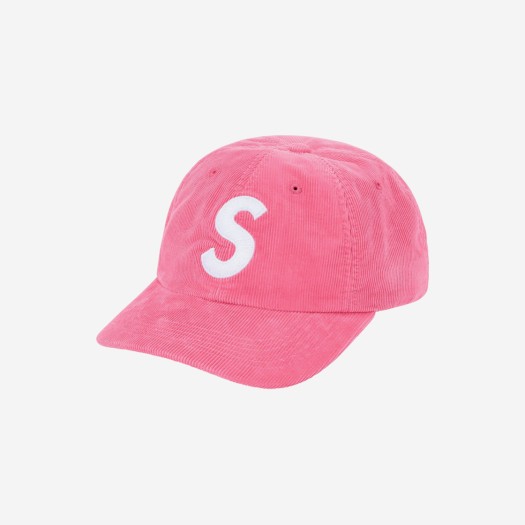 Supreme Fine Wale Corduroy S Logo 6-Panel Pink - 21SS