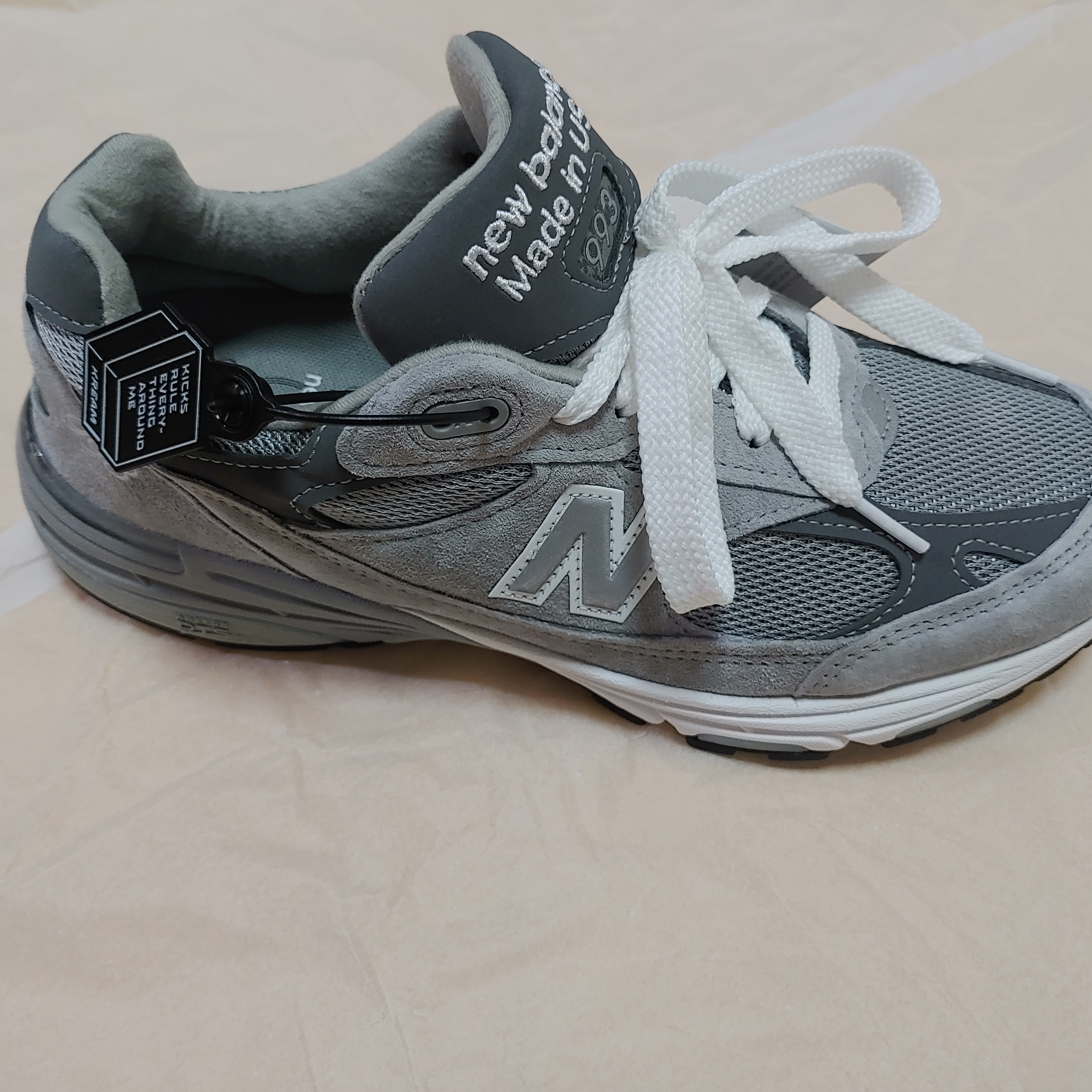 New Balance 993 Made in USA Grey - D Standard 착용 스타일 - 3