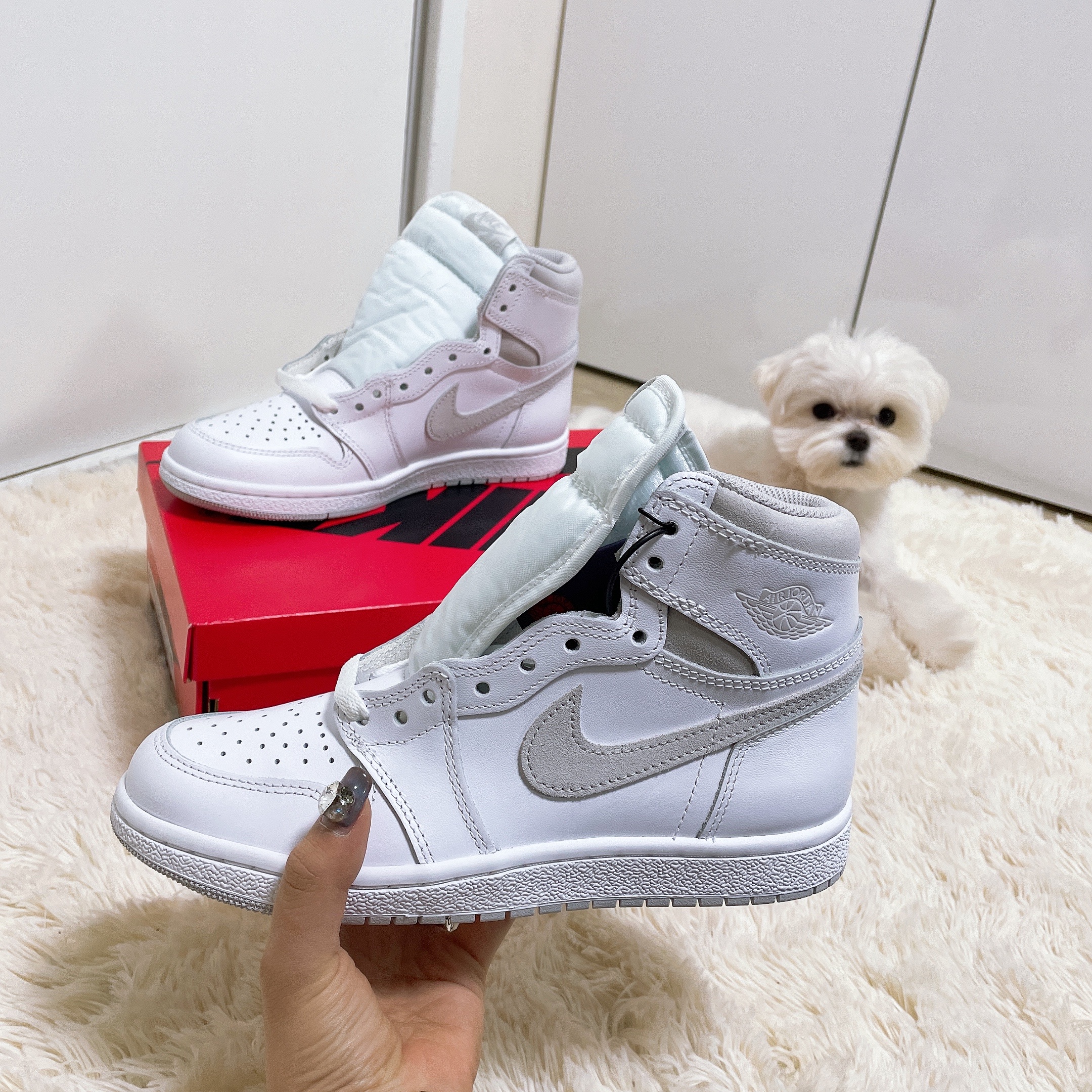Jordan 1 High 85 Neutral Grey 착용 스타일 - 2