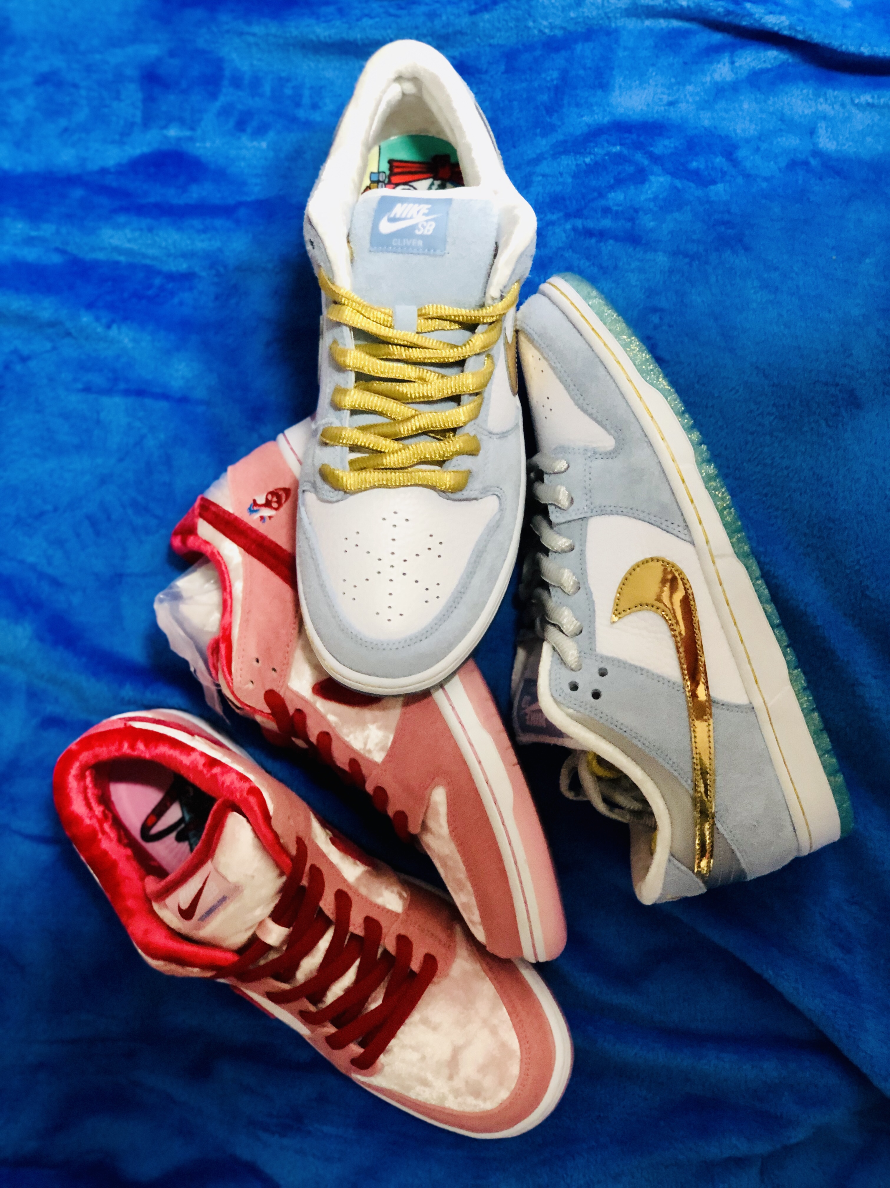 Nike x StrangeLove SB Dunk Low Pink (Regular Box), Nike x Sean Cliver SB Dunk Low Holiday Special 착용 스타일 - 4