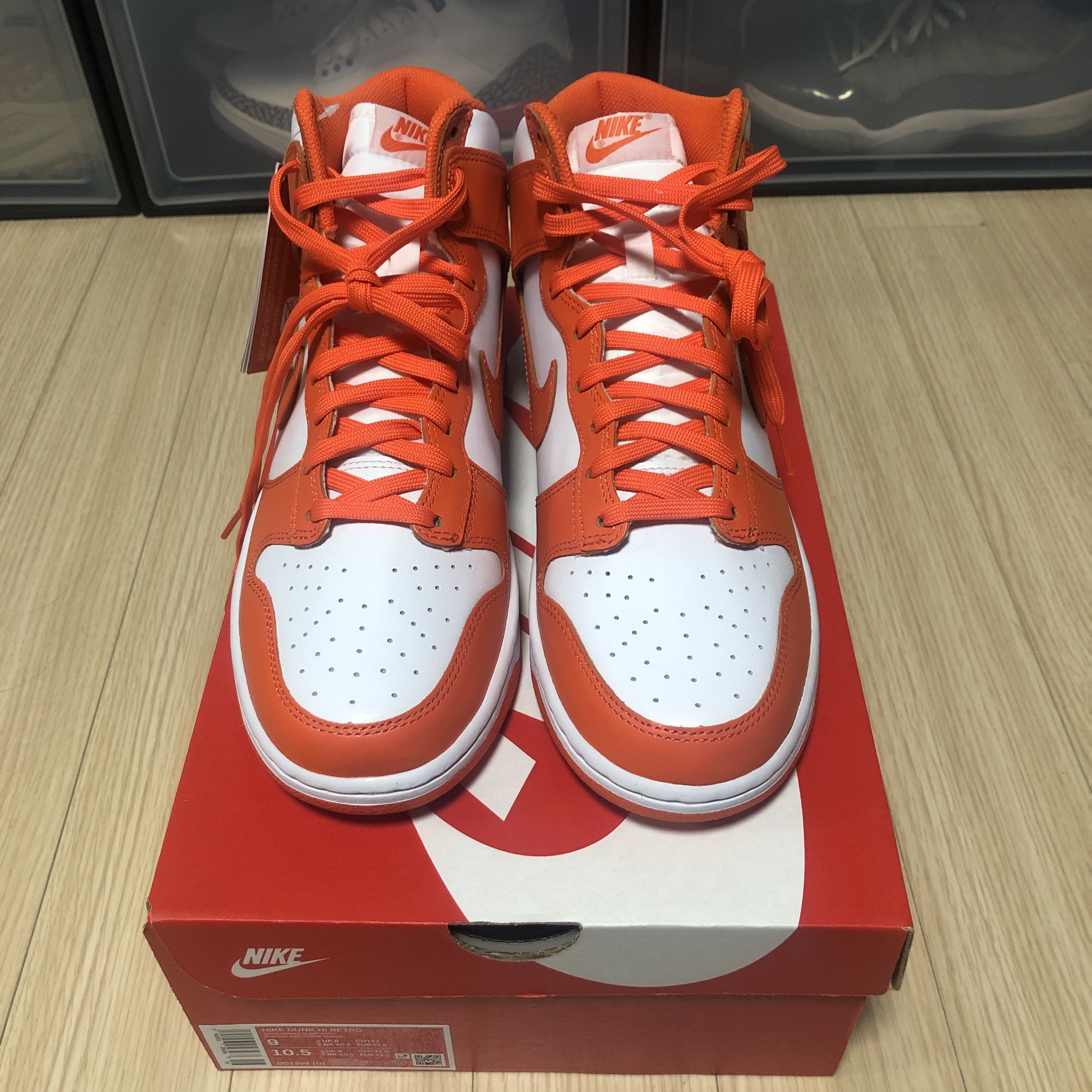 Nike Dunk High Retro Orange Blaze 착용 스타일 - 2