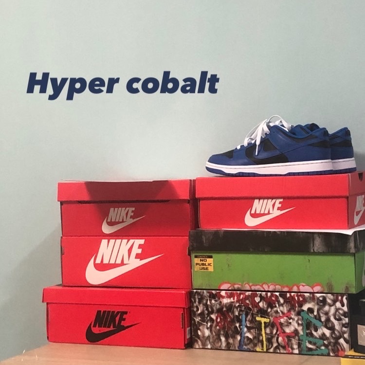 Nike Dunk Low Retro Hyper Cobalt 착용 스타일