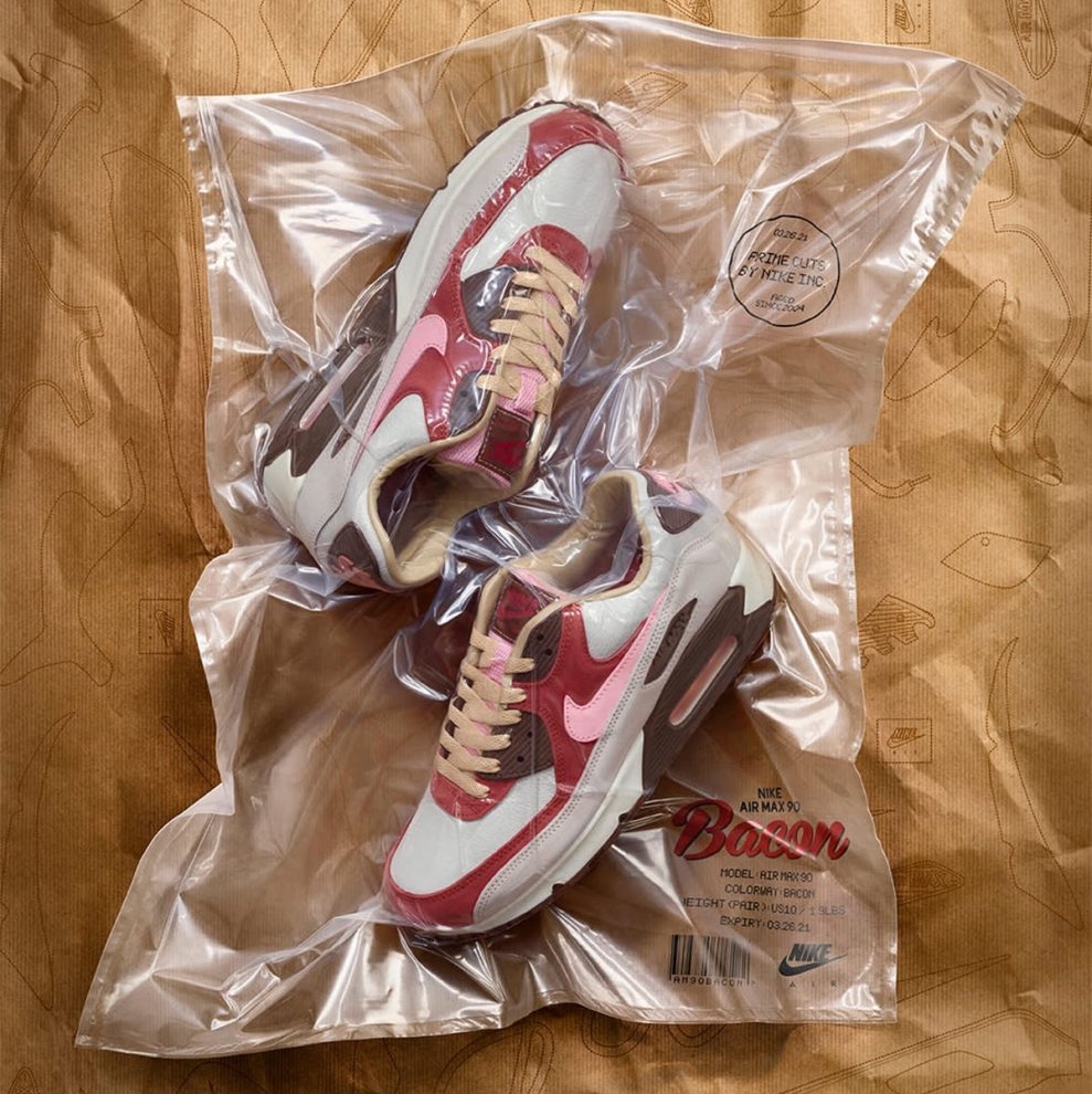 Nike Air Max 90 NRG Bacon, Nike x DQM Air Max 90 Bacon 착용 스타일 - 2