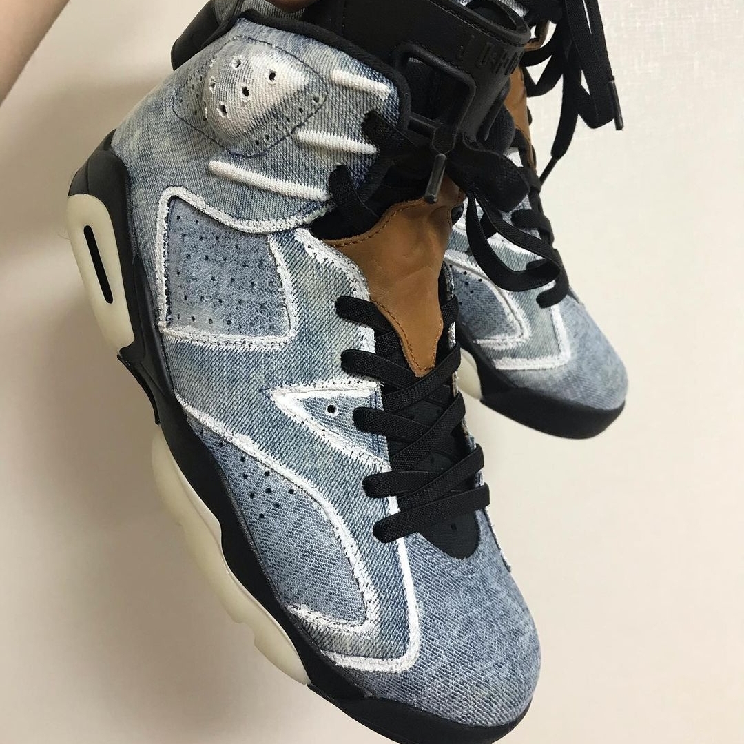 Jordan 6 Retro Washed Denim 착용 스타일
