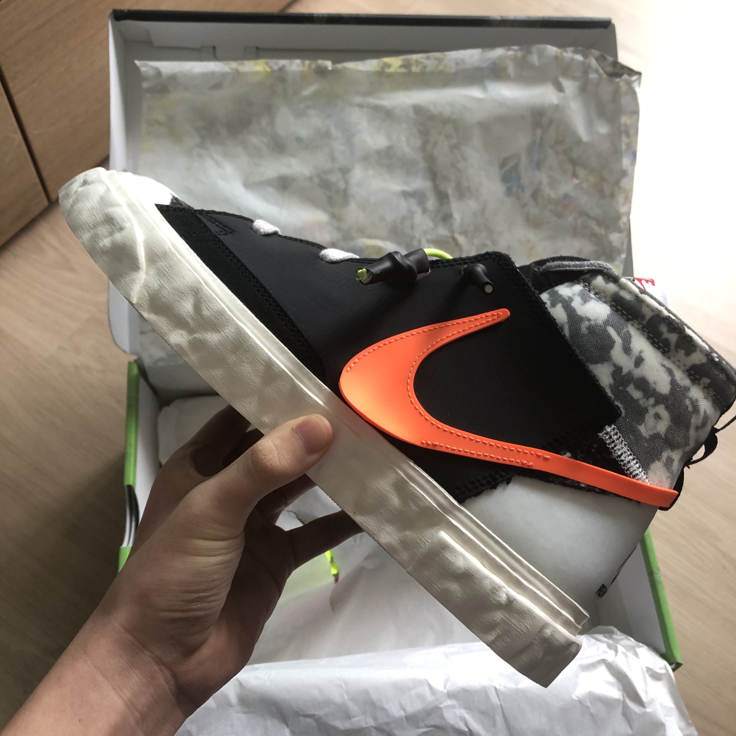 Nike x Readymade Blazer Mid Black 착용 스타일