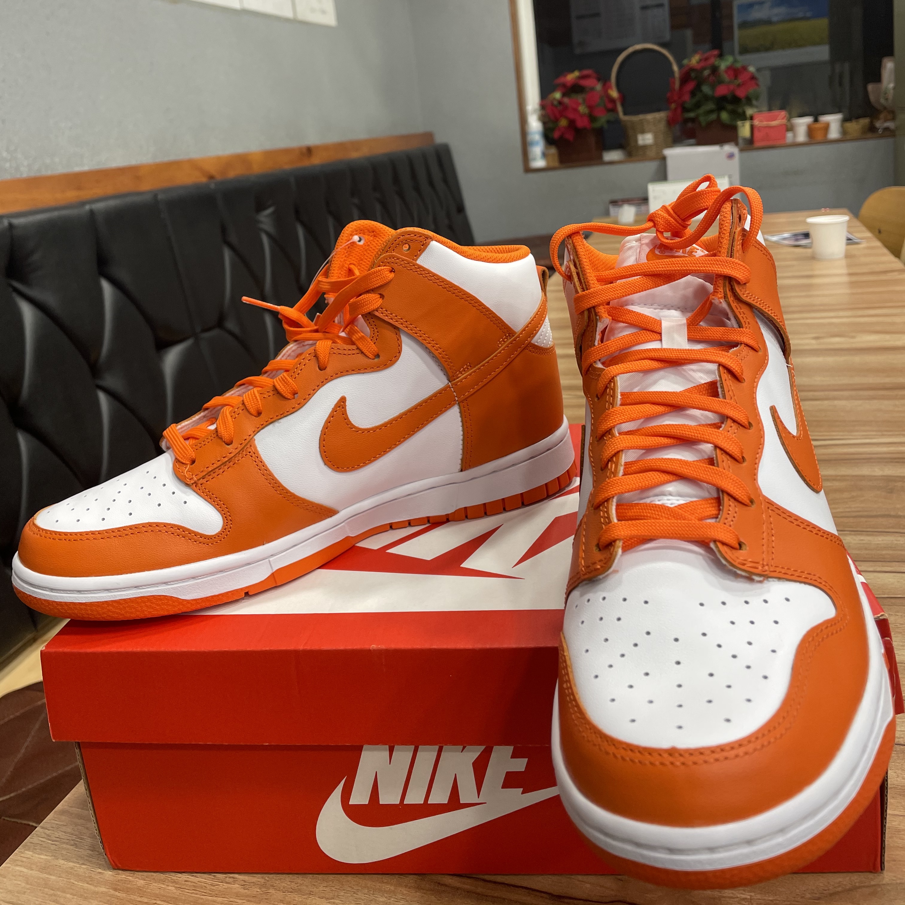 Nike Dunk High Retro Orange Blaze 착용 스타일