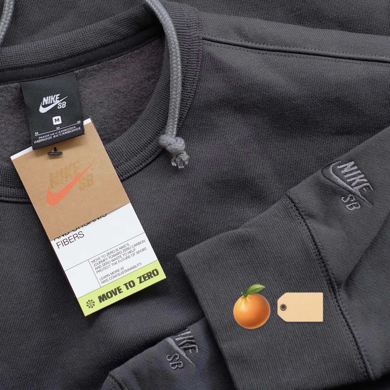 Nike SB ISO Crewneck Dark Smoke Grey 착용 스타일