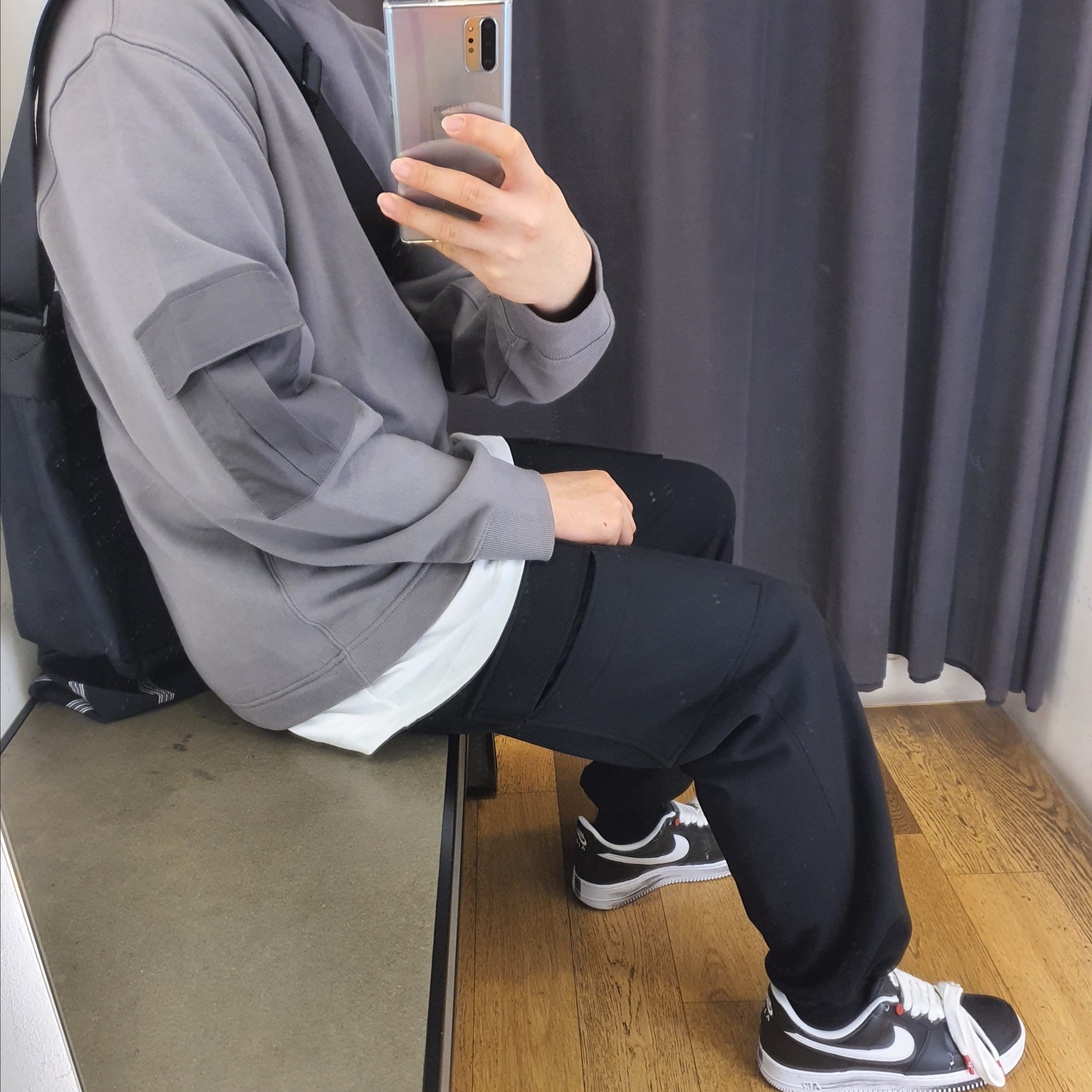 Nike x Peaceminusone Air Force 1 Low Para-Noise 착용 스타일