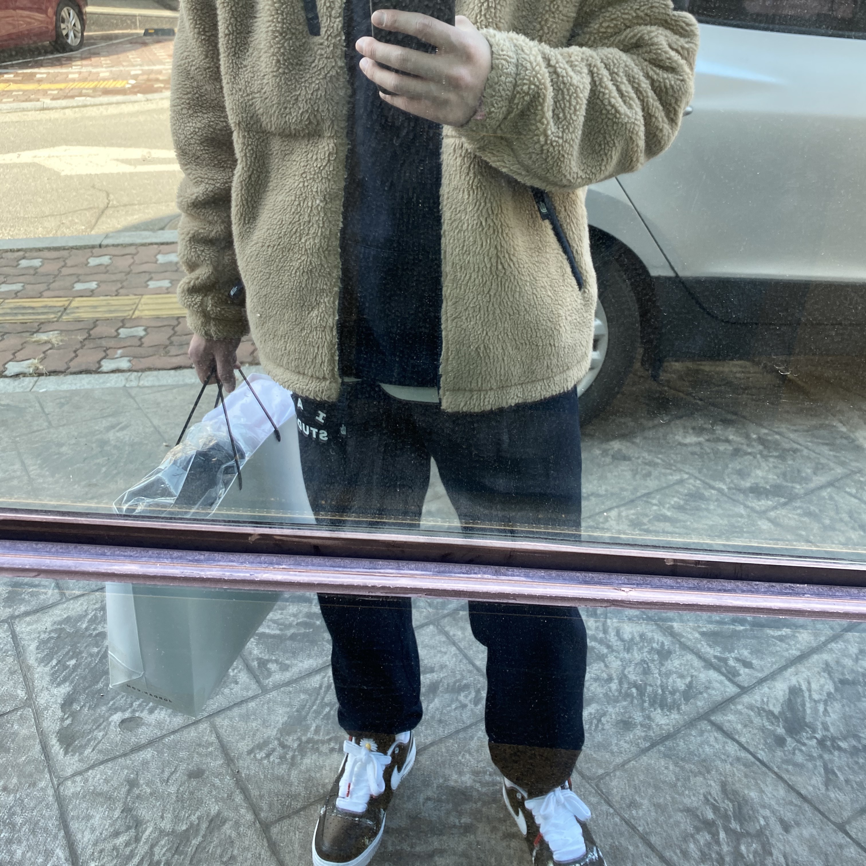 IAB Studio Sweatpants Navy - 21SS, IAB Studio Hoodie Navy - 21SS 착용 스타일