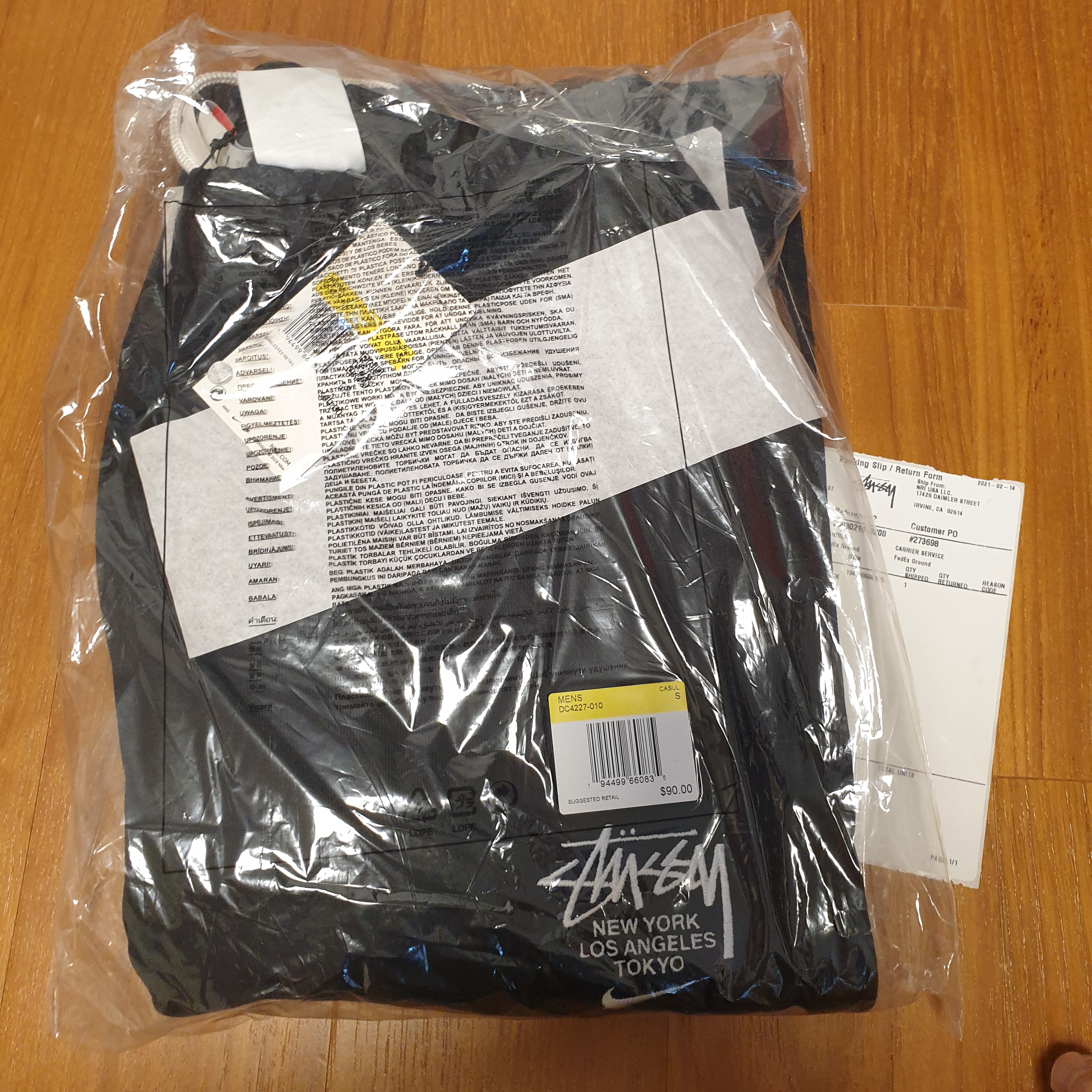 Nike x Stussy NRG ZR Fleece Pants Black - US/EU 착용 스타일