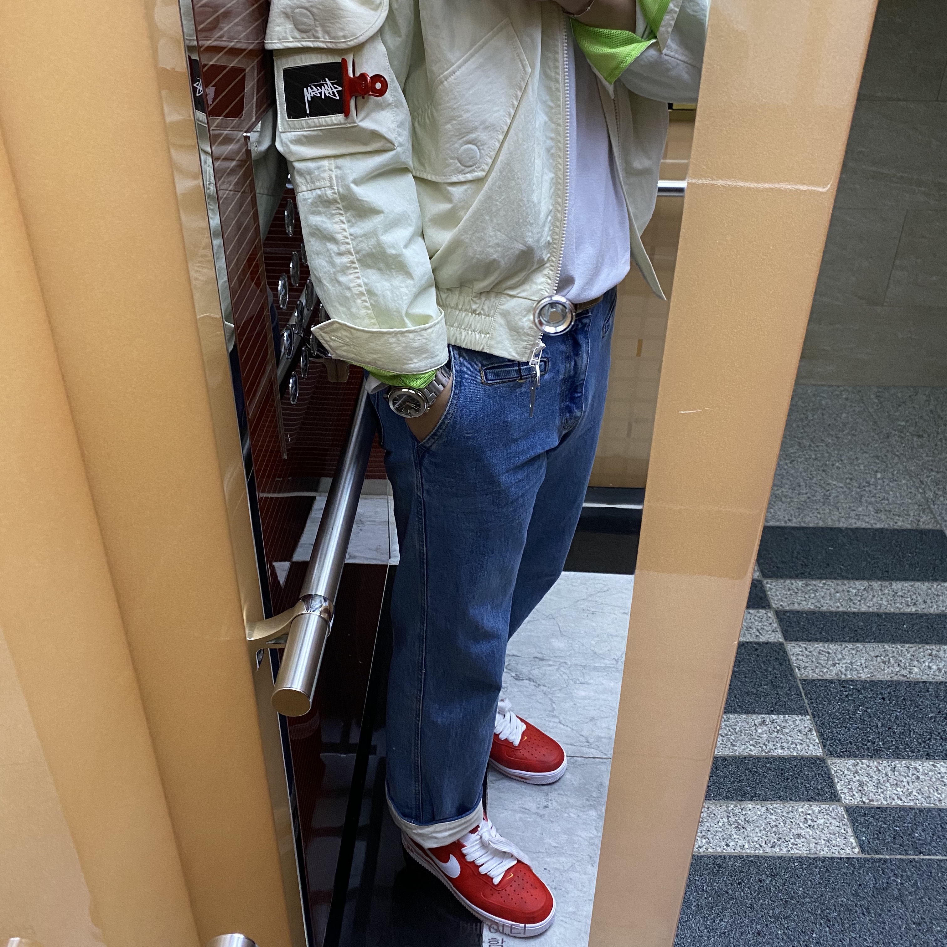 Nike Air Force 1 '07 Low White 착용 스타일