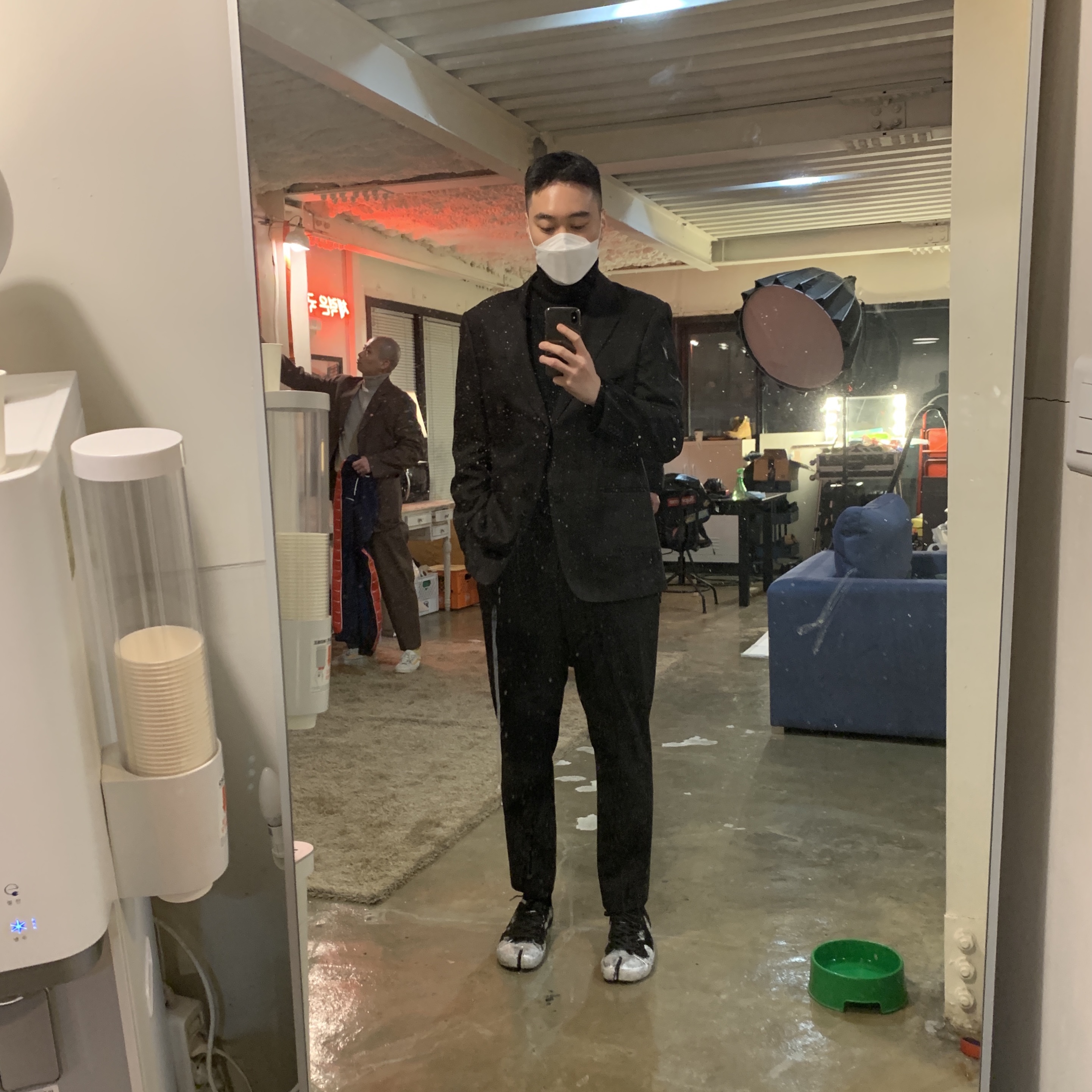 Maison Margiela Tabi Low Black 착용 스타일