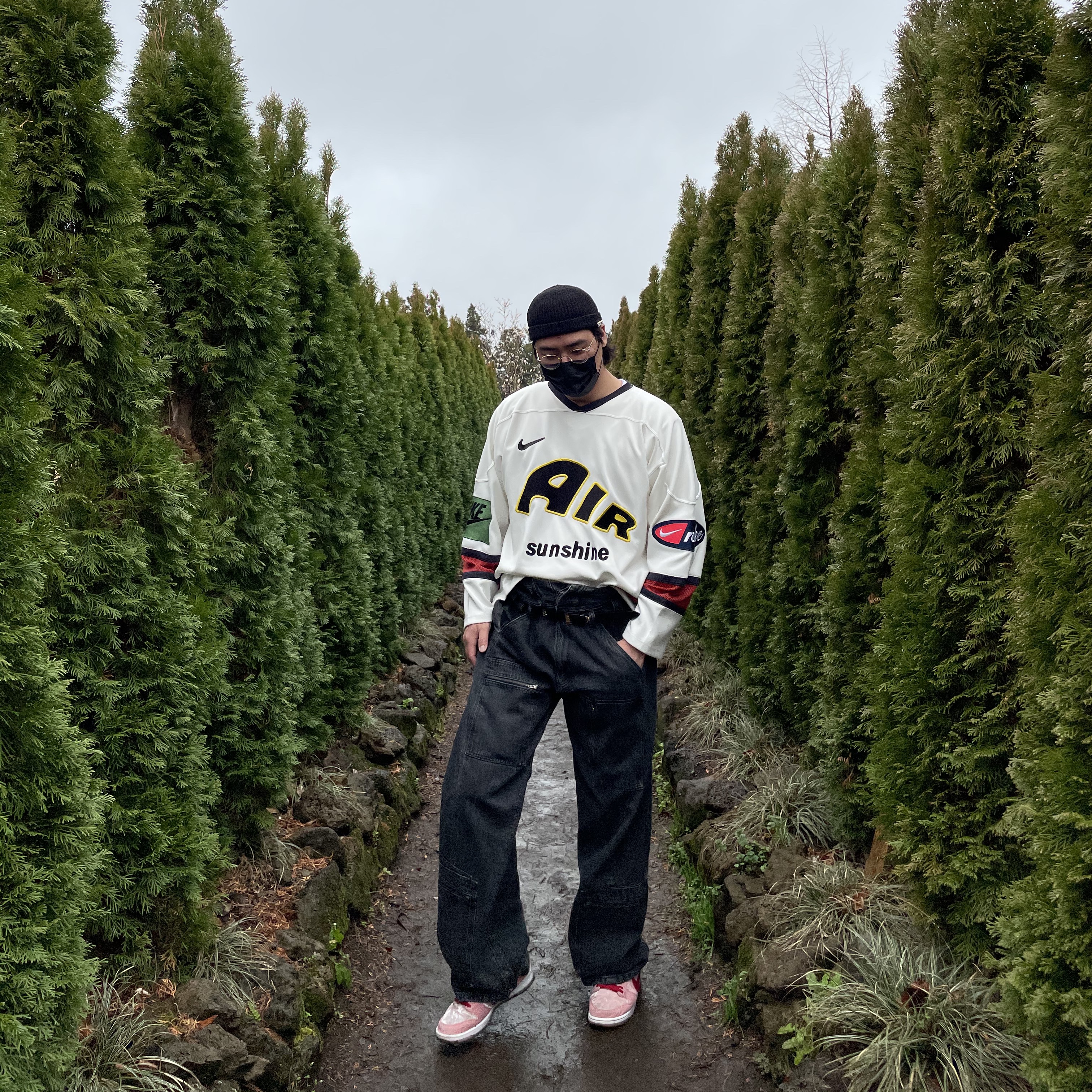 Nike x Cactus Plant Flea Market Hockey Jersey White, Nike x StrangeLove SB Dunk Low Pink (Regular Box) 착용 스타일