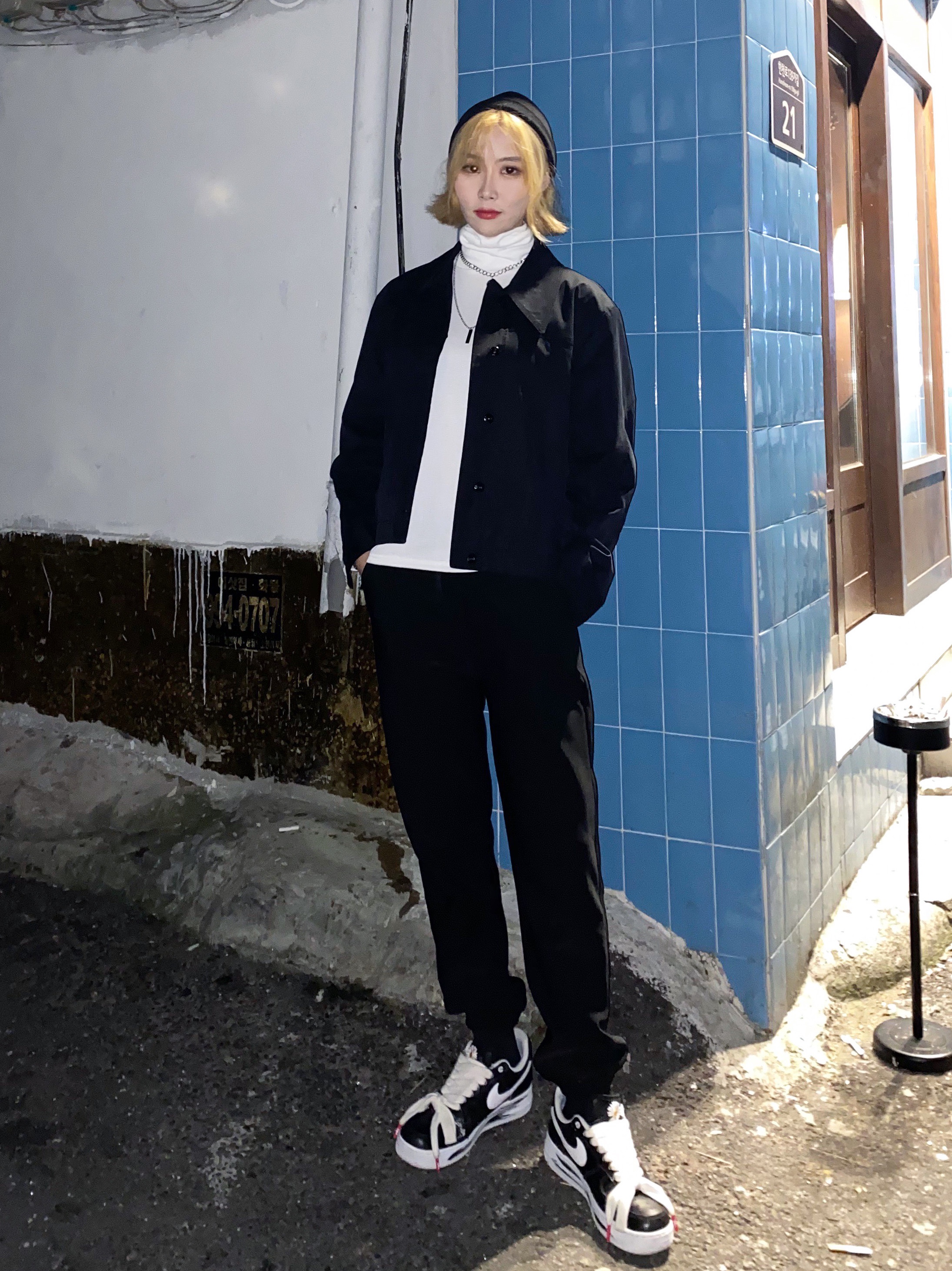 Nike x Peaceminusone Air Force 1 Low Para-Noise 착용 스타일