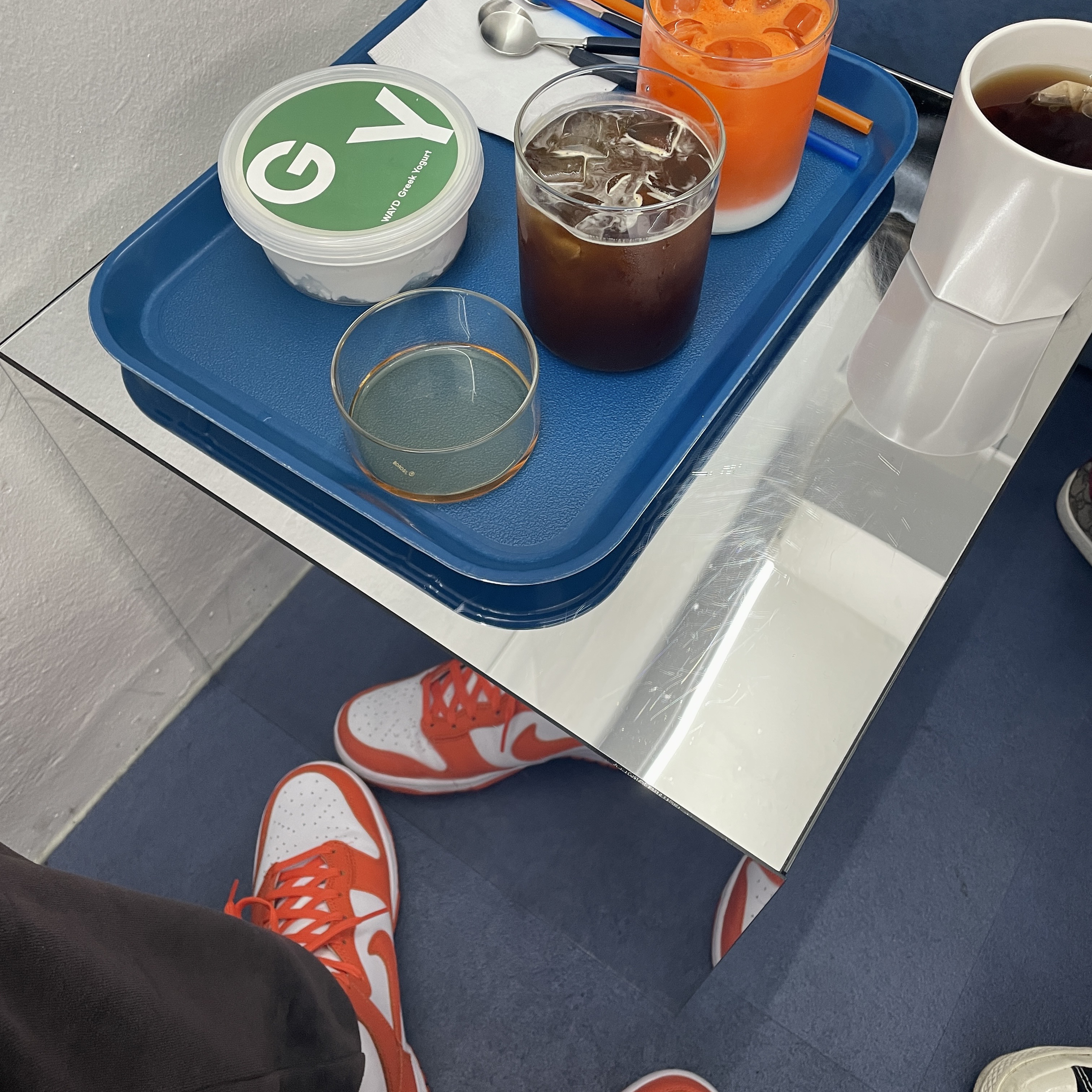 Nike Dunk High Retro Orange Blaze 착용 스타일
