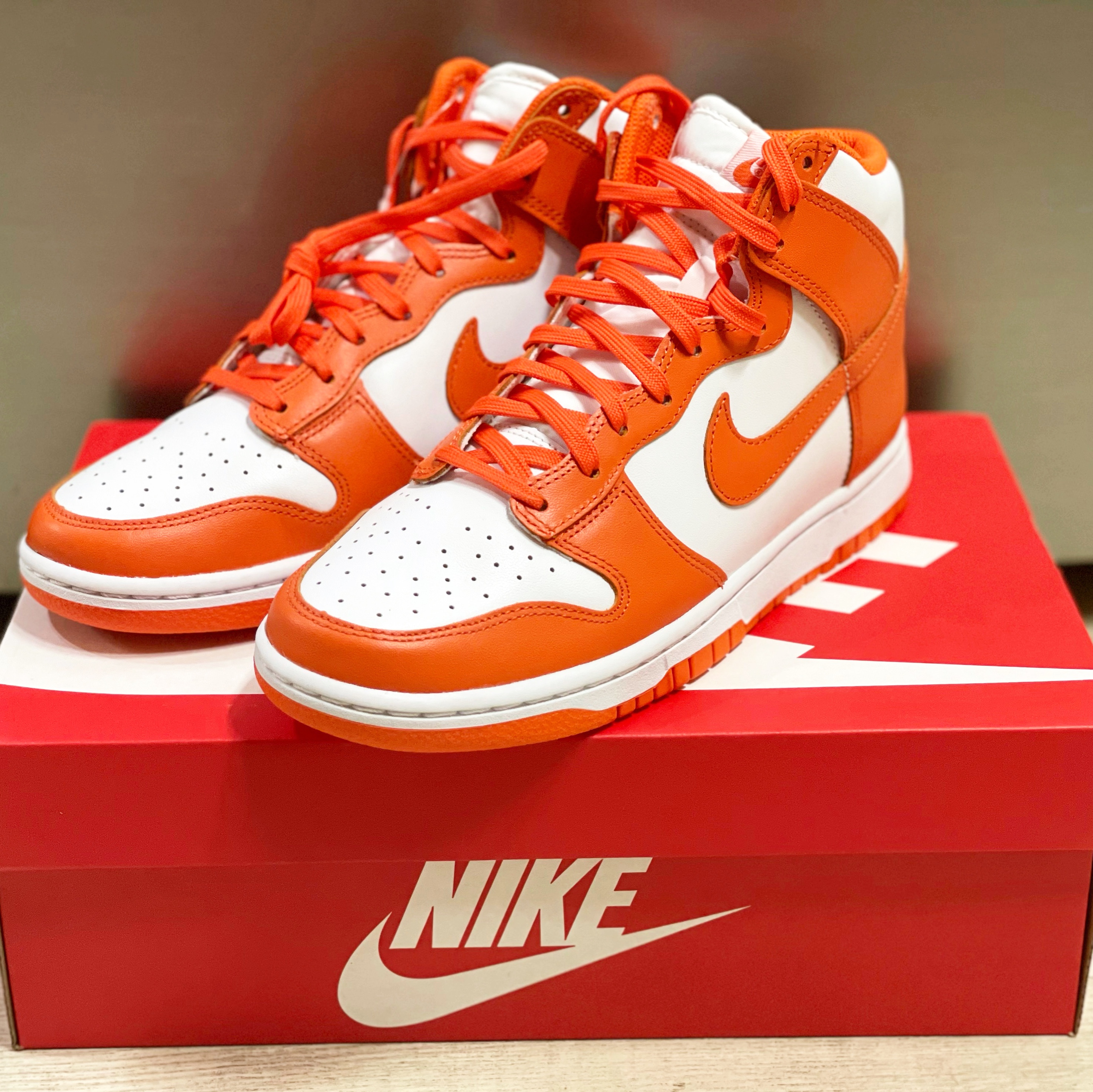 Nike Dunk High Retro Orange Blaze 착용 스타일