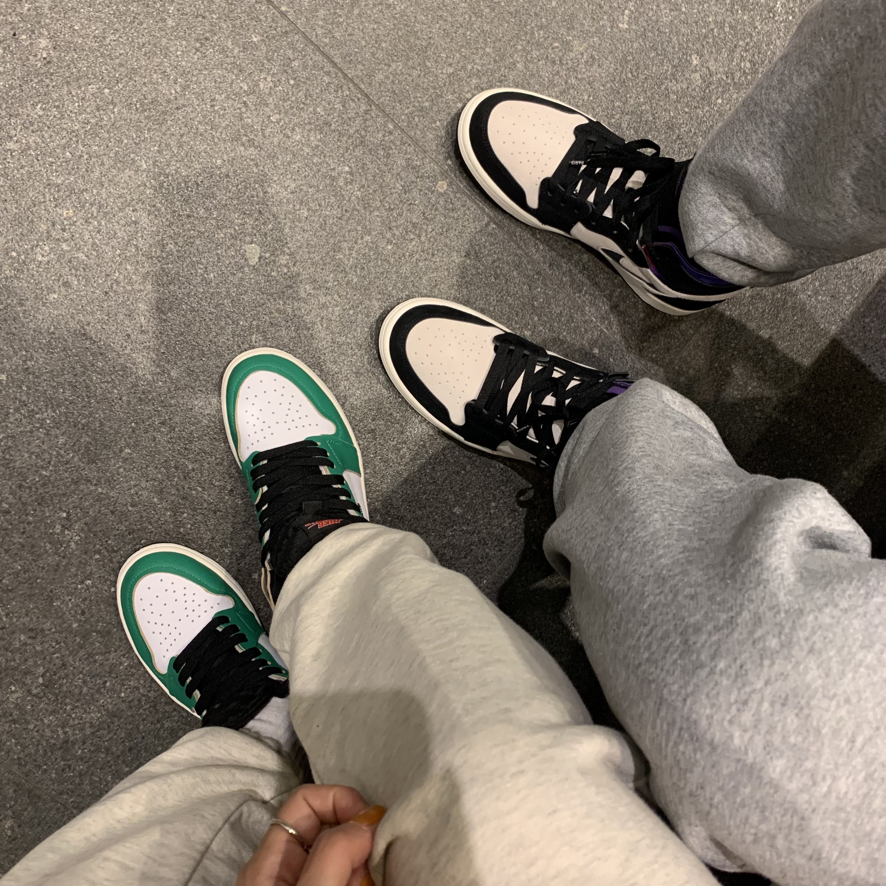 Jordan 1 x Paris Saint-Germain Zoom Air CMFT, (W) Jordan 1 Retro High OG Lucky Green 착용 스타일
