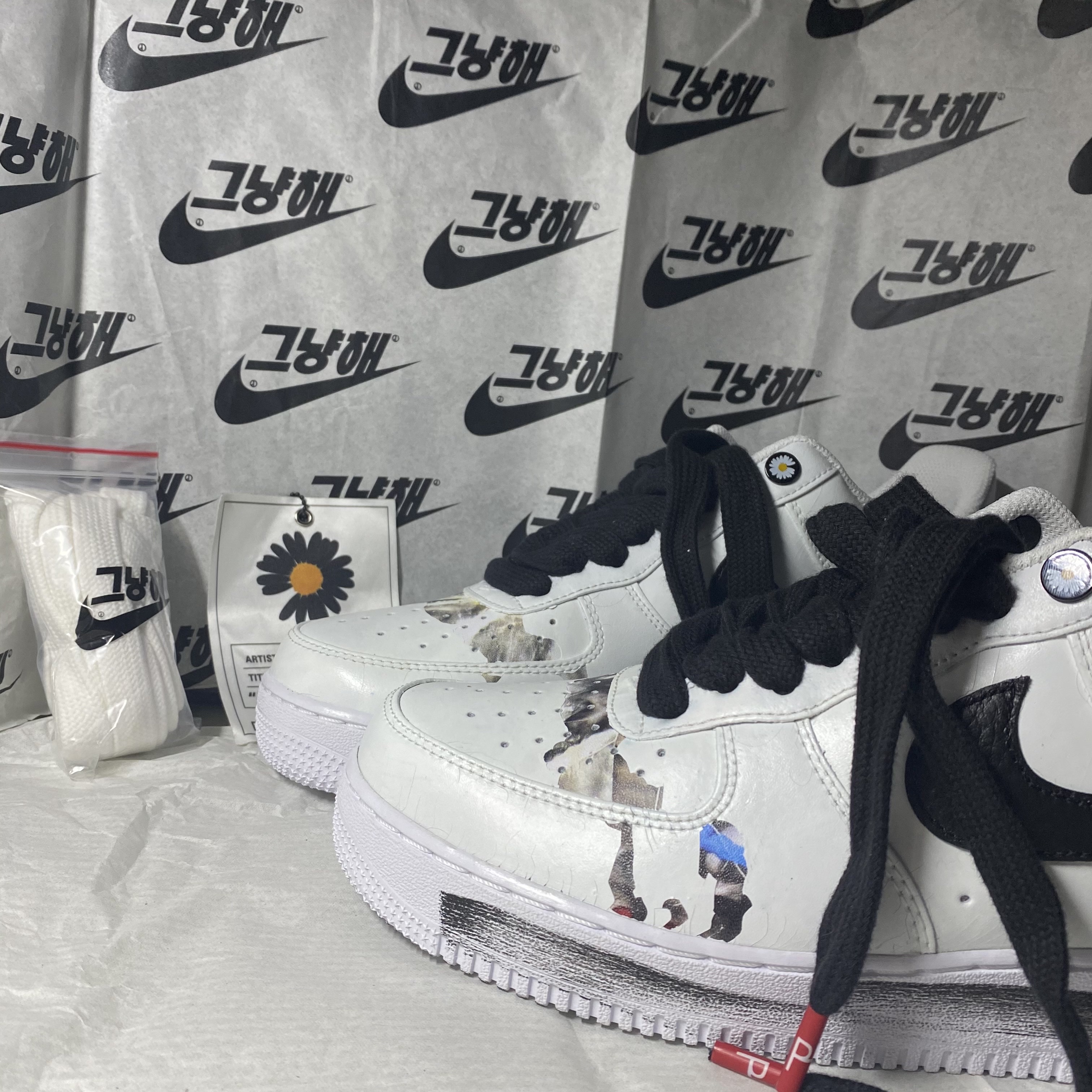 Nike x Peaceminusone Air Force 1 Low Para-Noise 2.0 착용 스타일 - 1