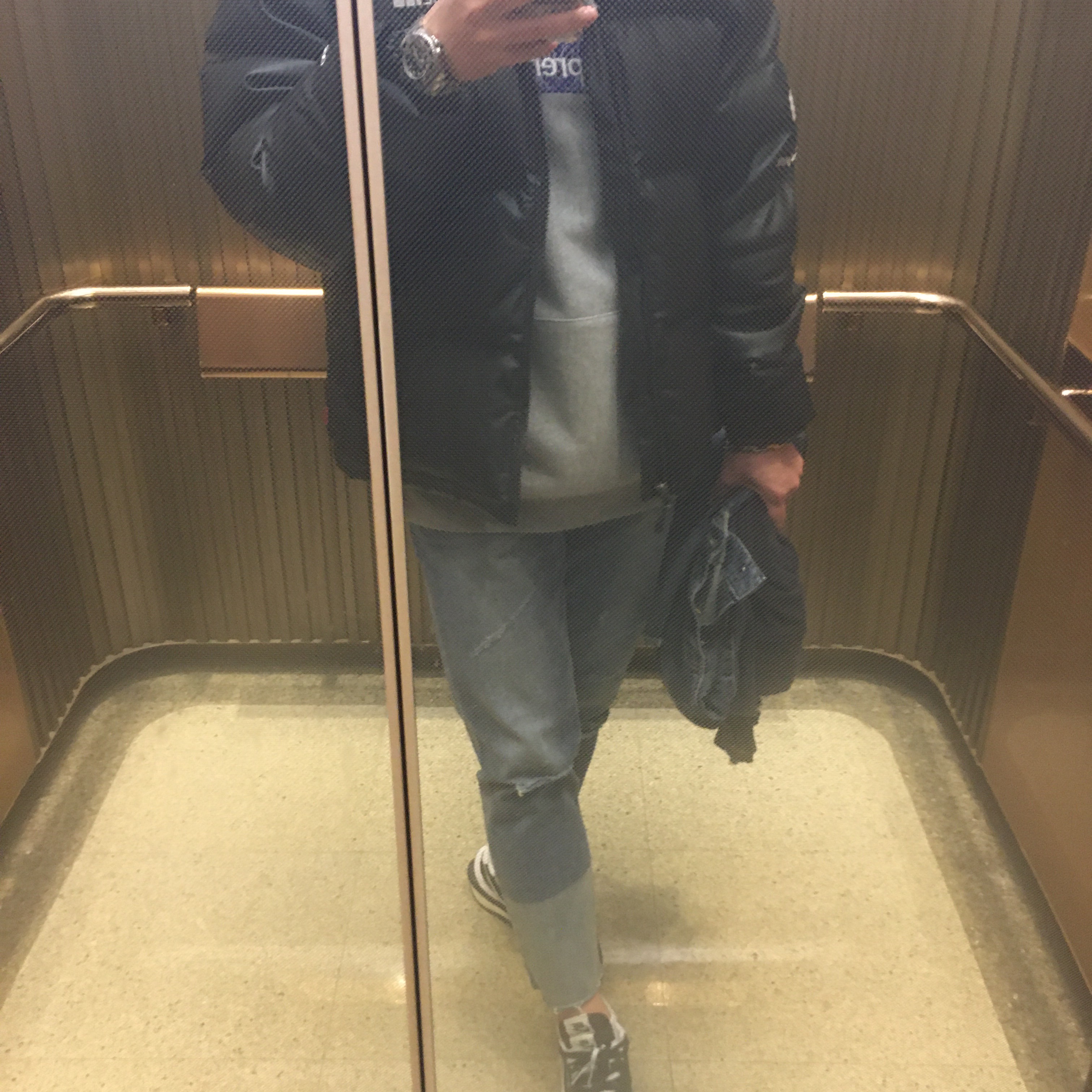 Nike x Sacai VaporWaffle Black White, Supreme Bandana Box Logo Hooded Sweatshirt Heather Grey - 19FW 착용 스타일