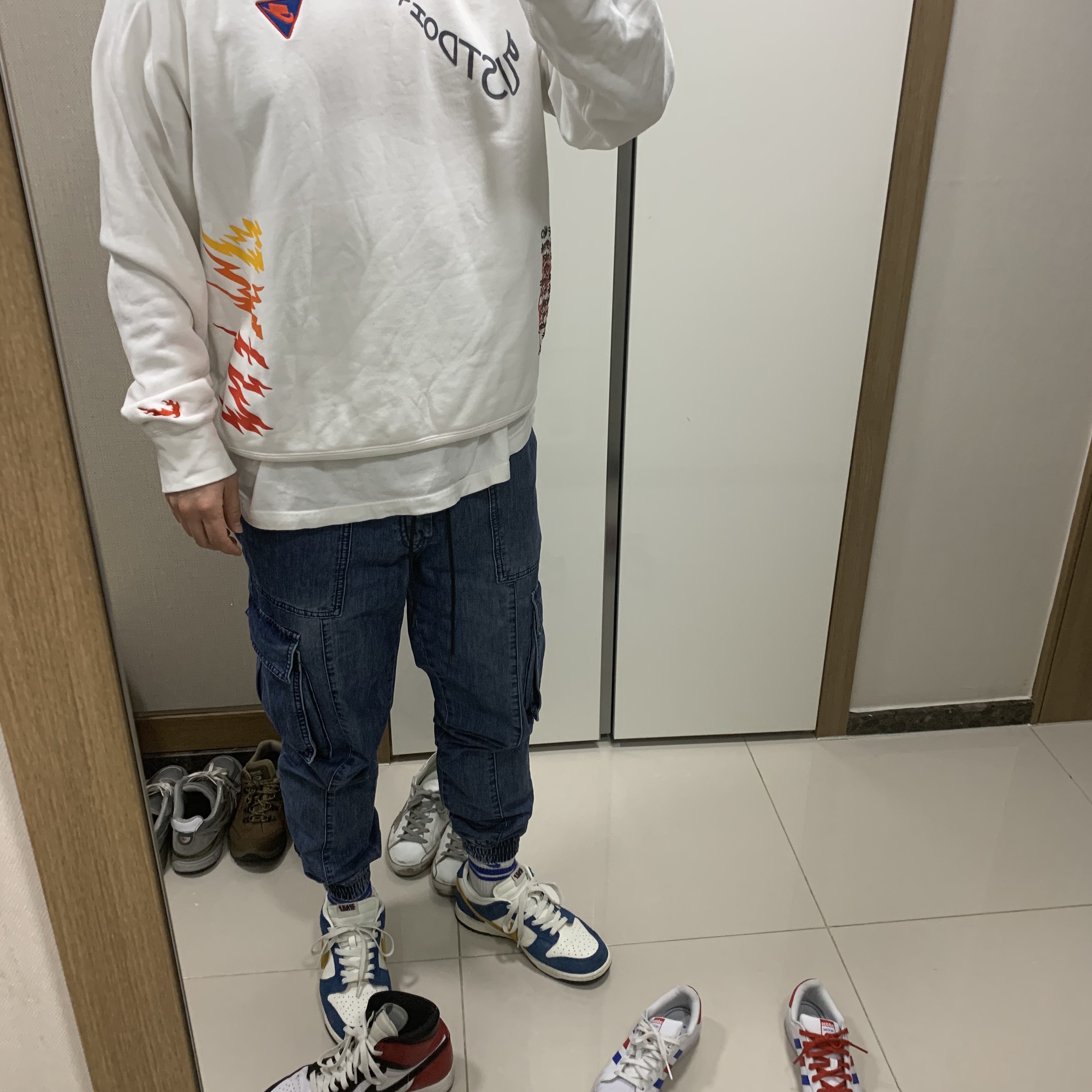 Nike x Kasina Dunk Low 80's Bus 착용 스타일