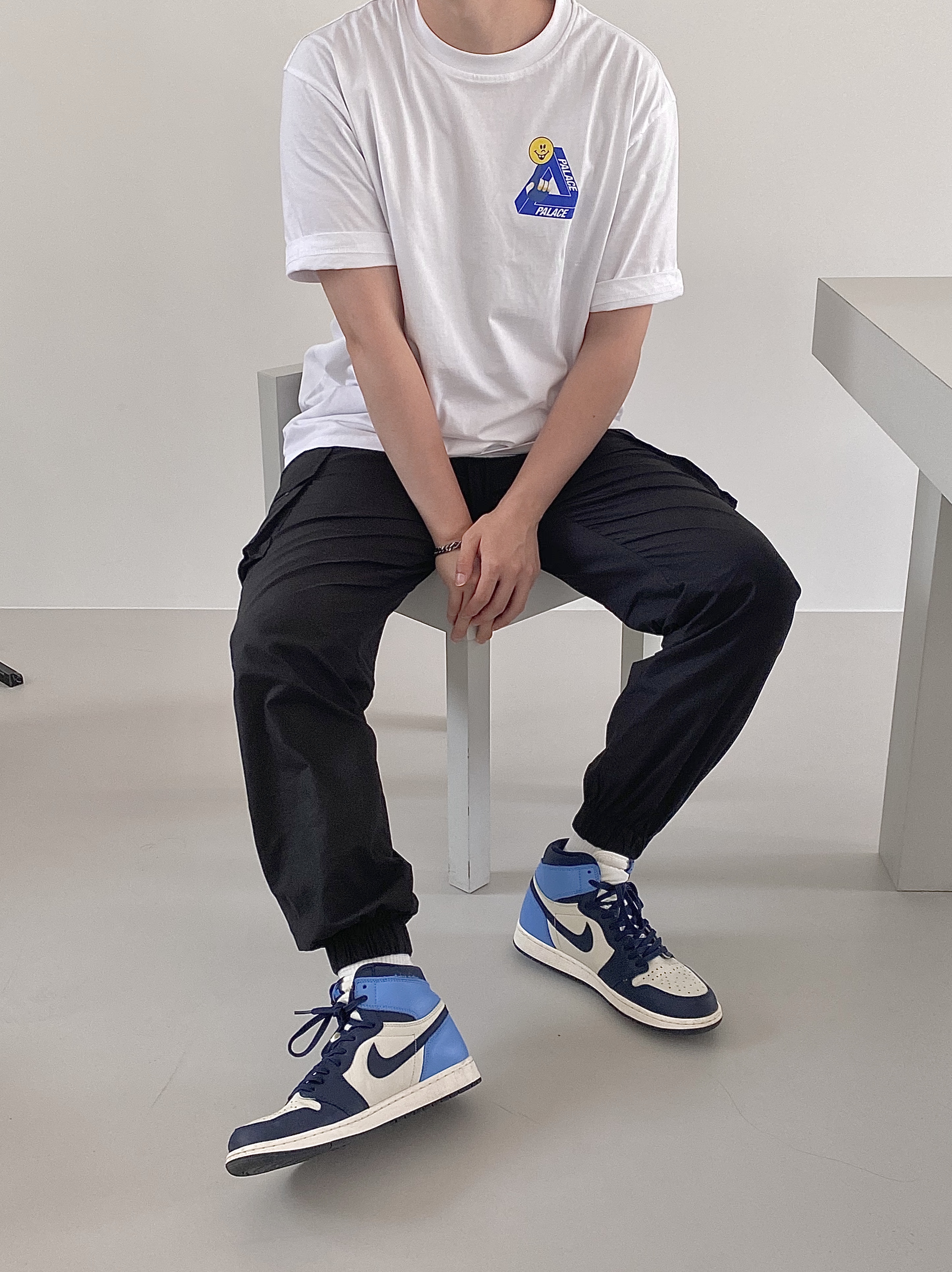 Jordan 1 Retro High Obsidian UNC 착용 스타일