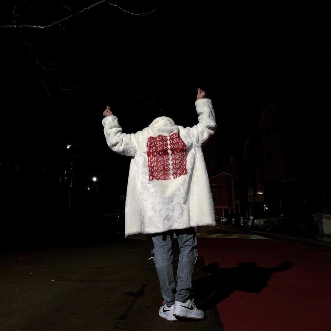 Nike x Travis Scott Air Force 1 Low White 착용 스타일