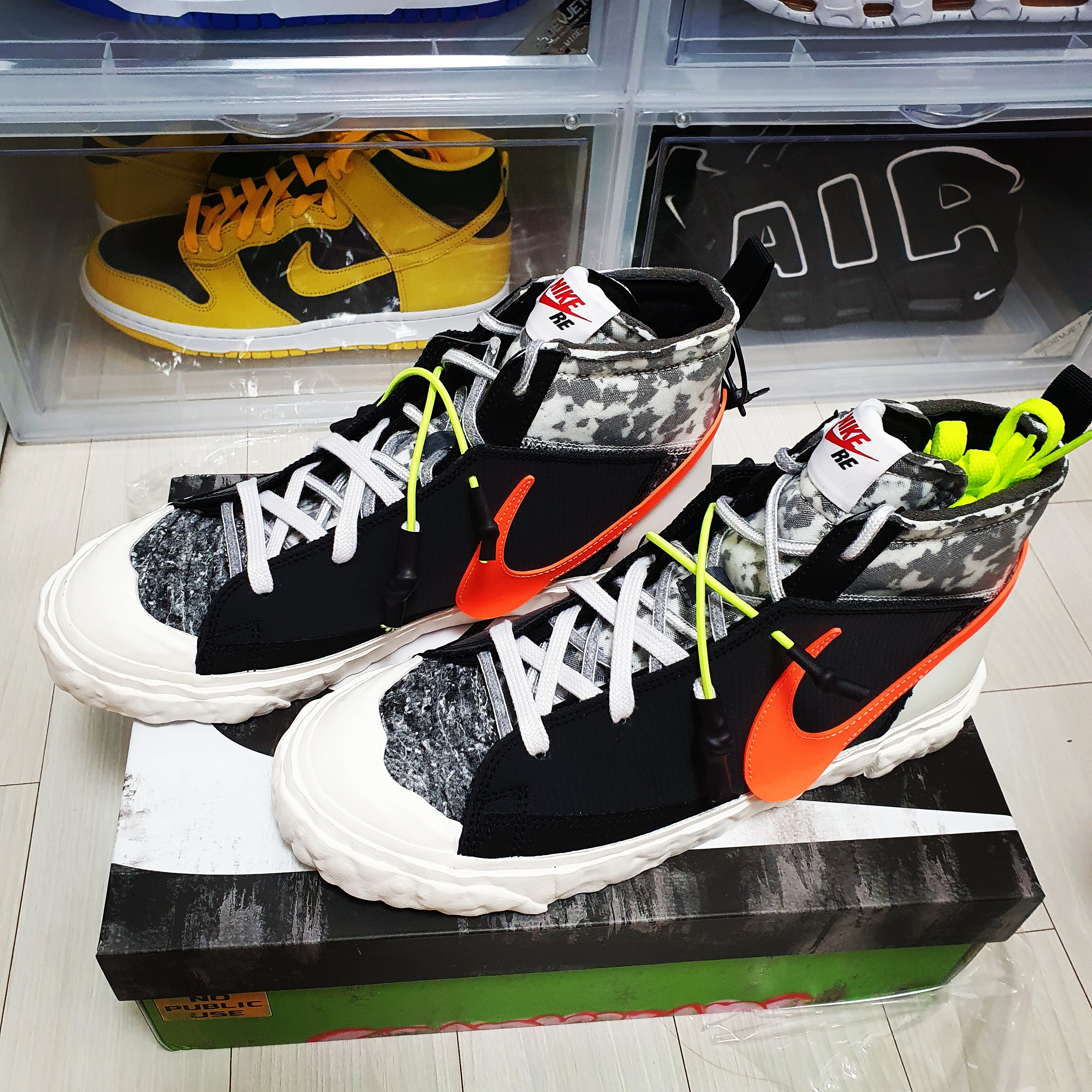Nike x Readymade Blazer Mid Black 착용 스타일