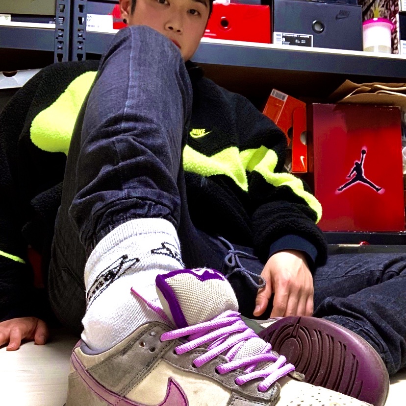 Nike Dunk SB Low Purple Pigeon 착용 스타일