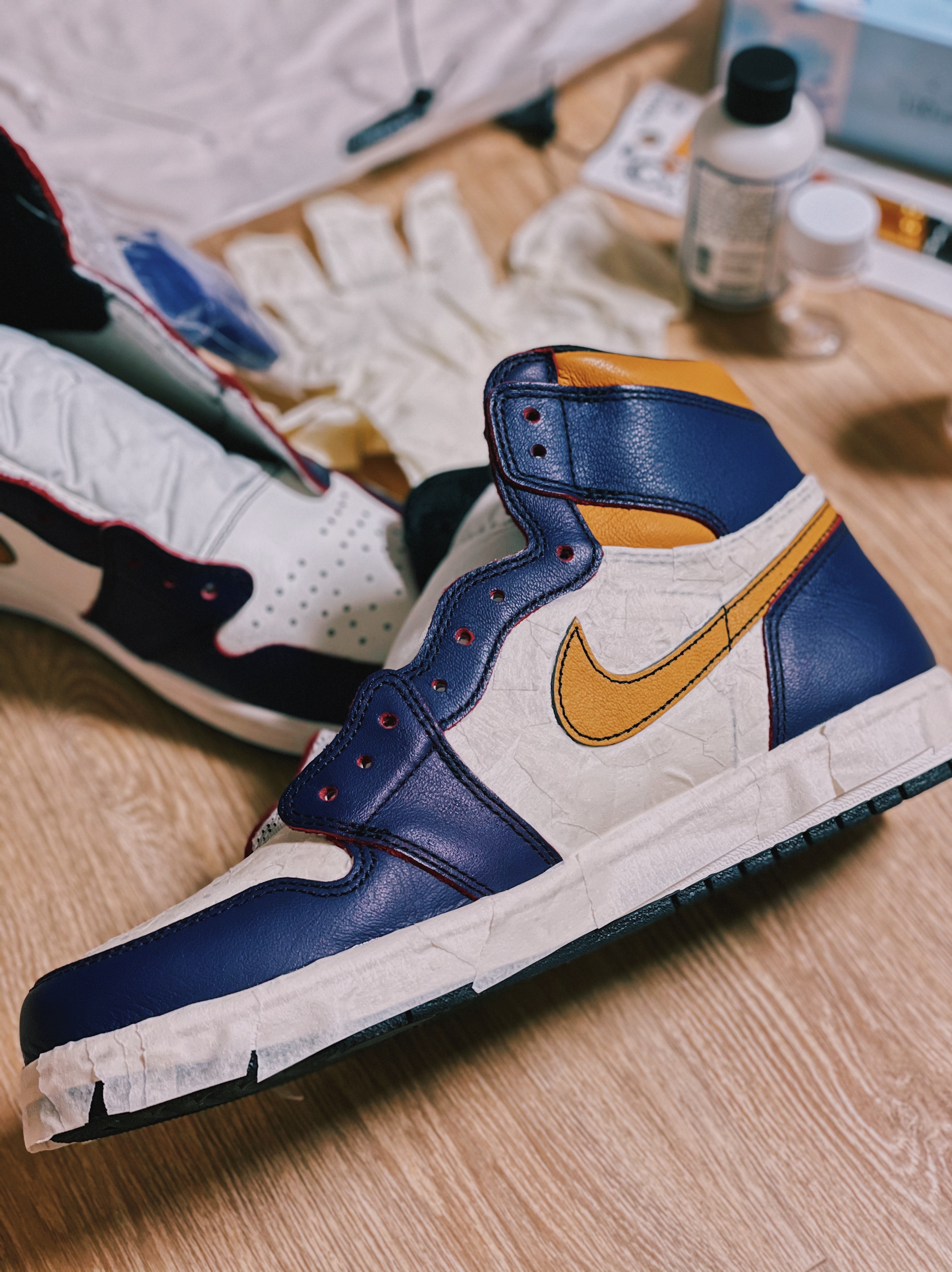 Jordan 1 Retro High OG Defiant SB LA to Chicago 착용 스타일 - 1