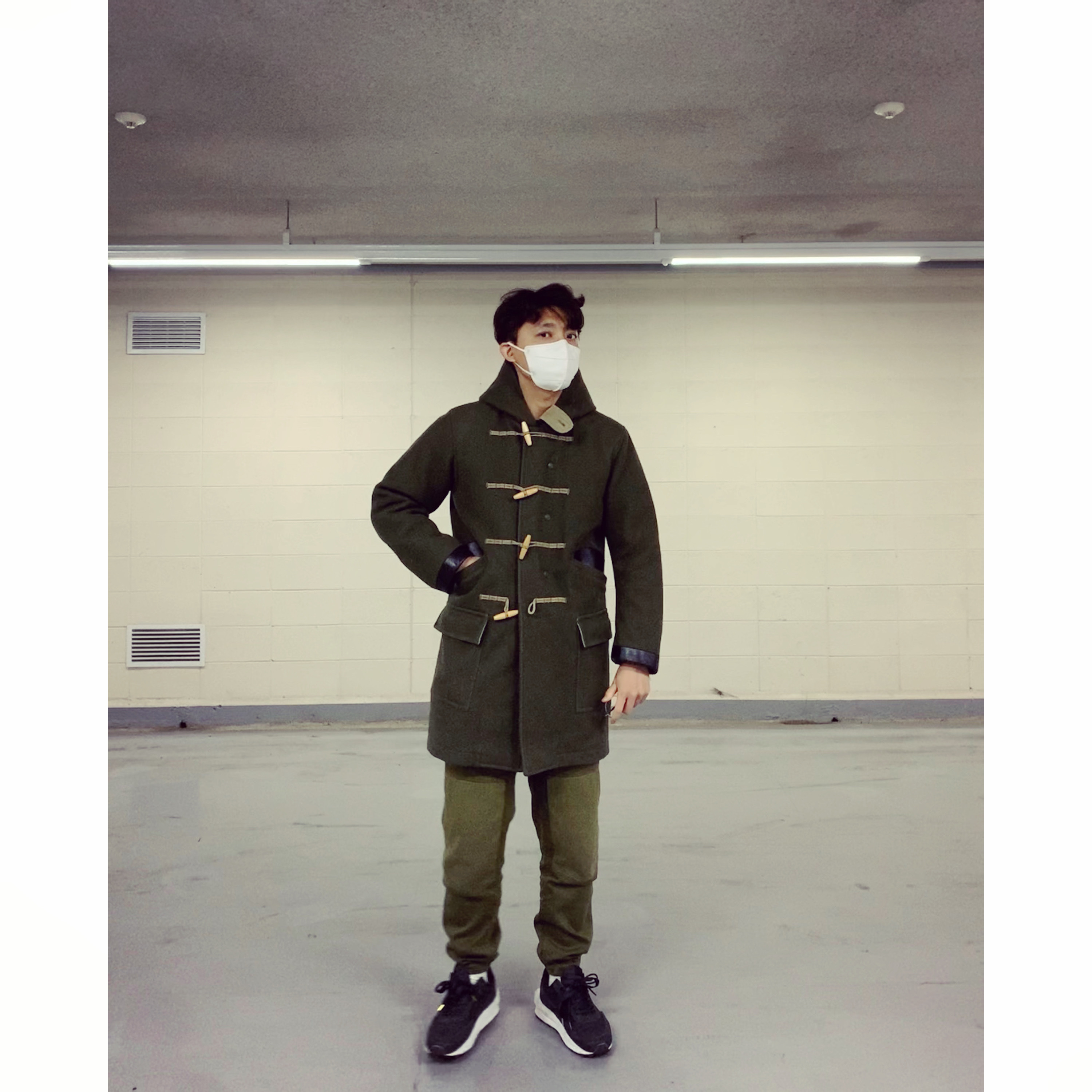 Nike x Sacai LDWaffle Black Nylon 착용 스타일
