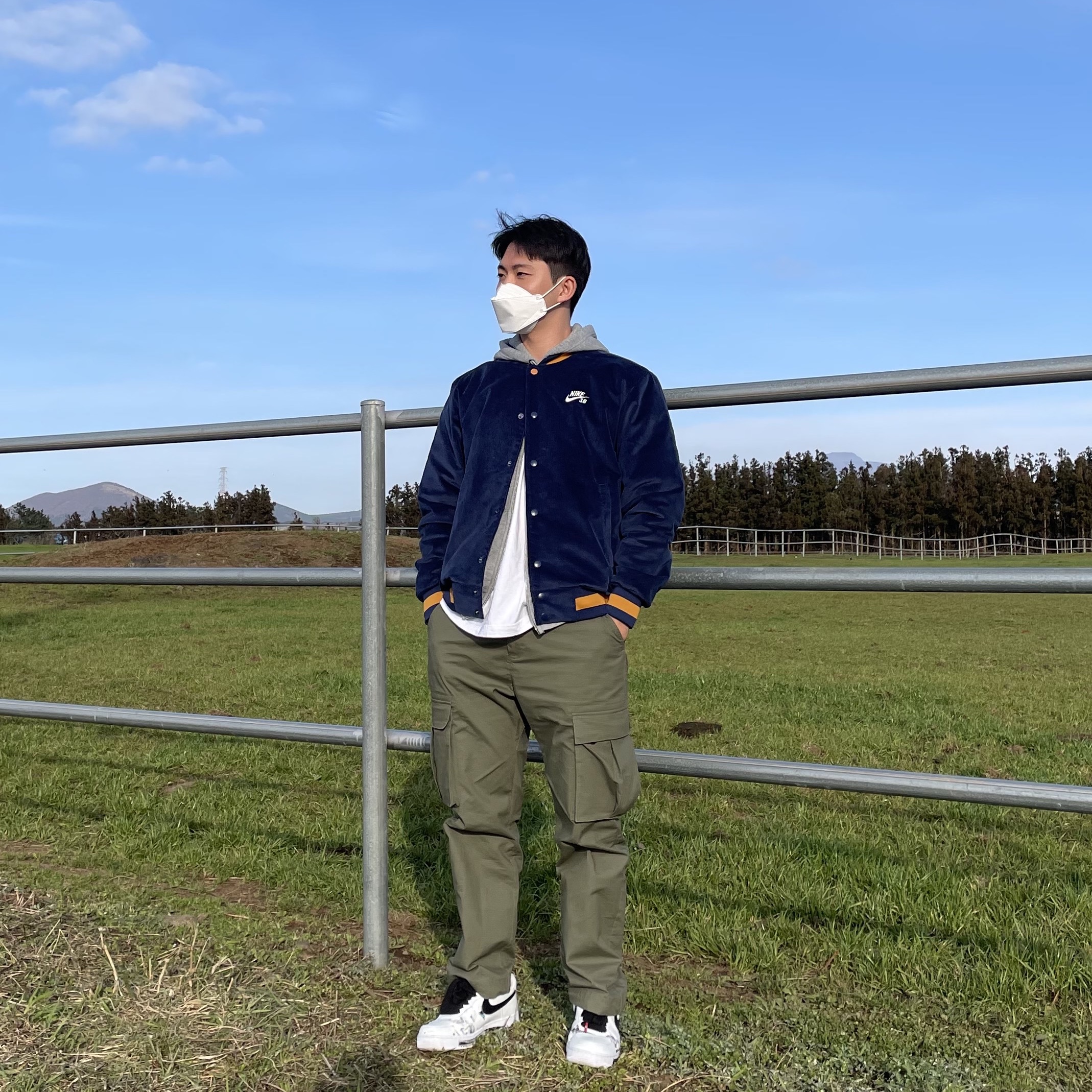 Nike x Peaceminusone Air Force 1 Low Para-Noise 2.0 착용 스타일