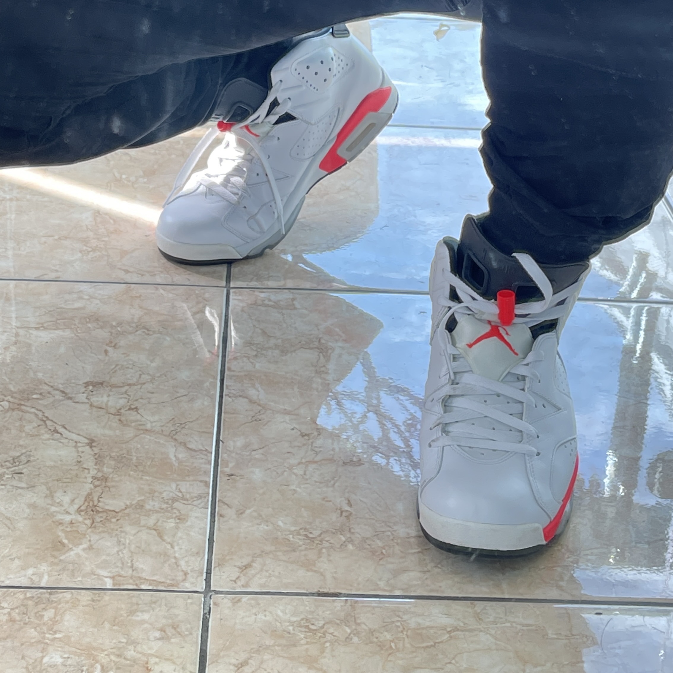 Jordan 6 Retro Infrared White 2014 착용 스타일