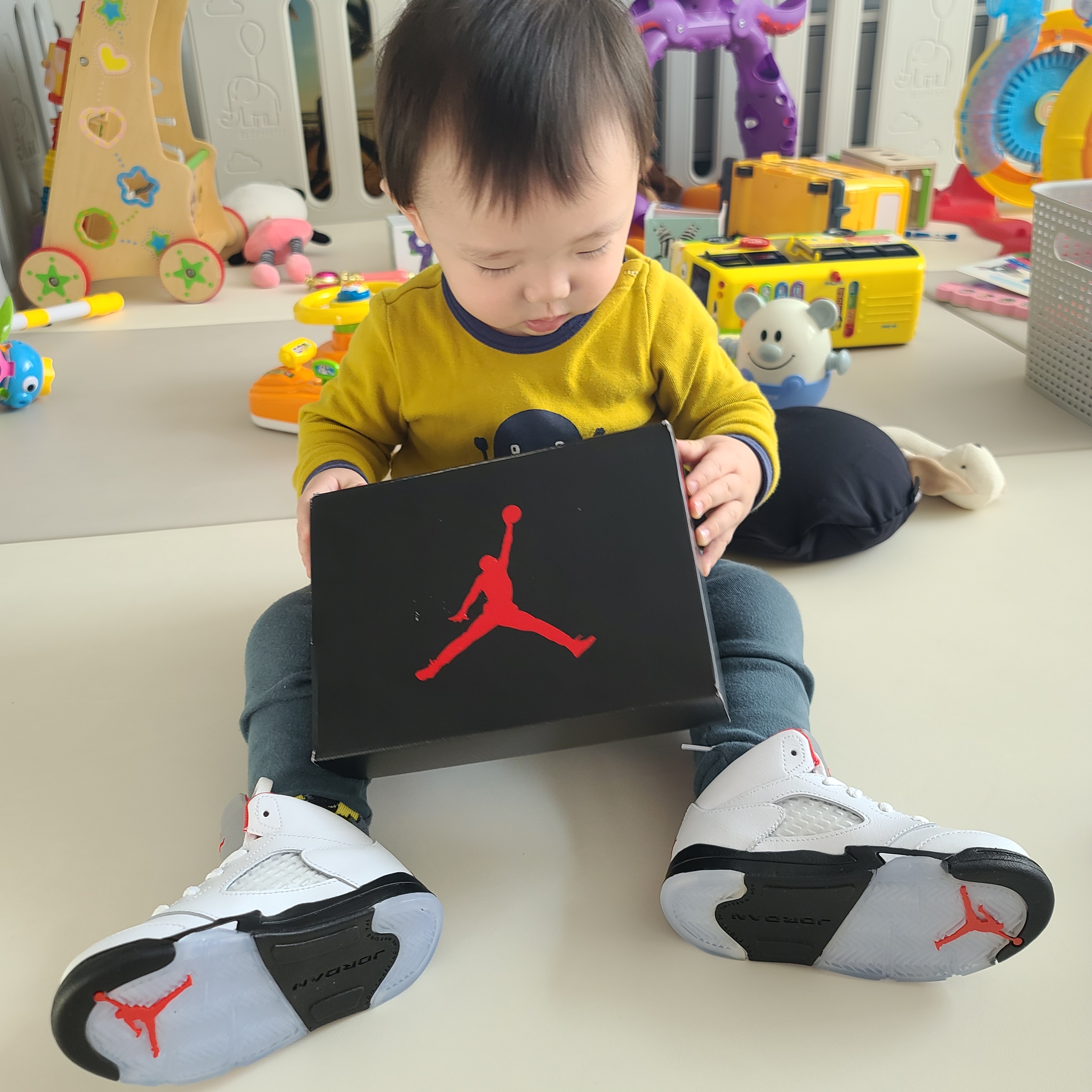 (TD) Jordan 5 Retro Fire Red Silver Tongue 2020 착용 스타일