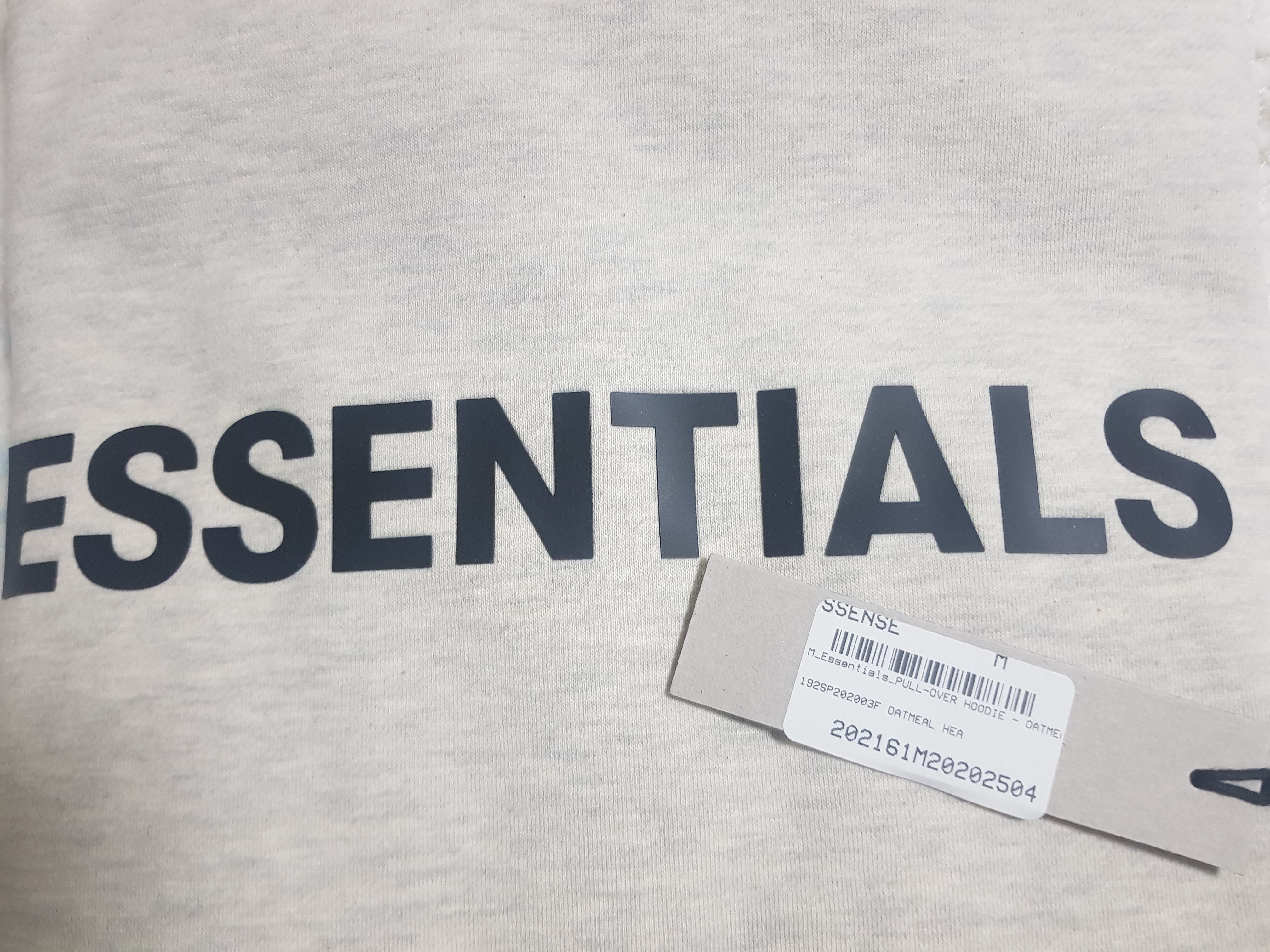 Essentials 3D Silicon Applique Pullover Hoodie Oatmeal/Oatmeal Heather/Light Heather Oatmeal 2020 착용 스타일