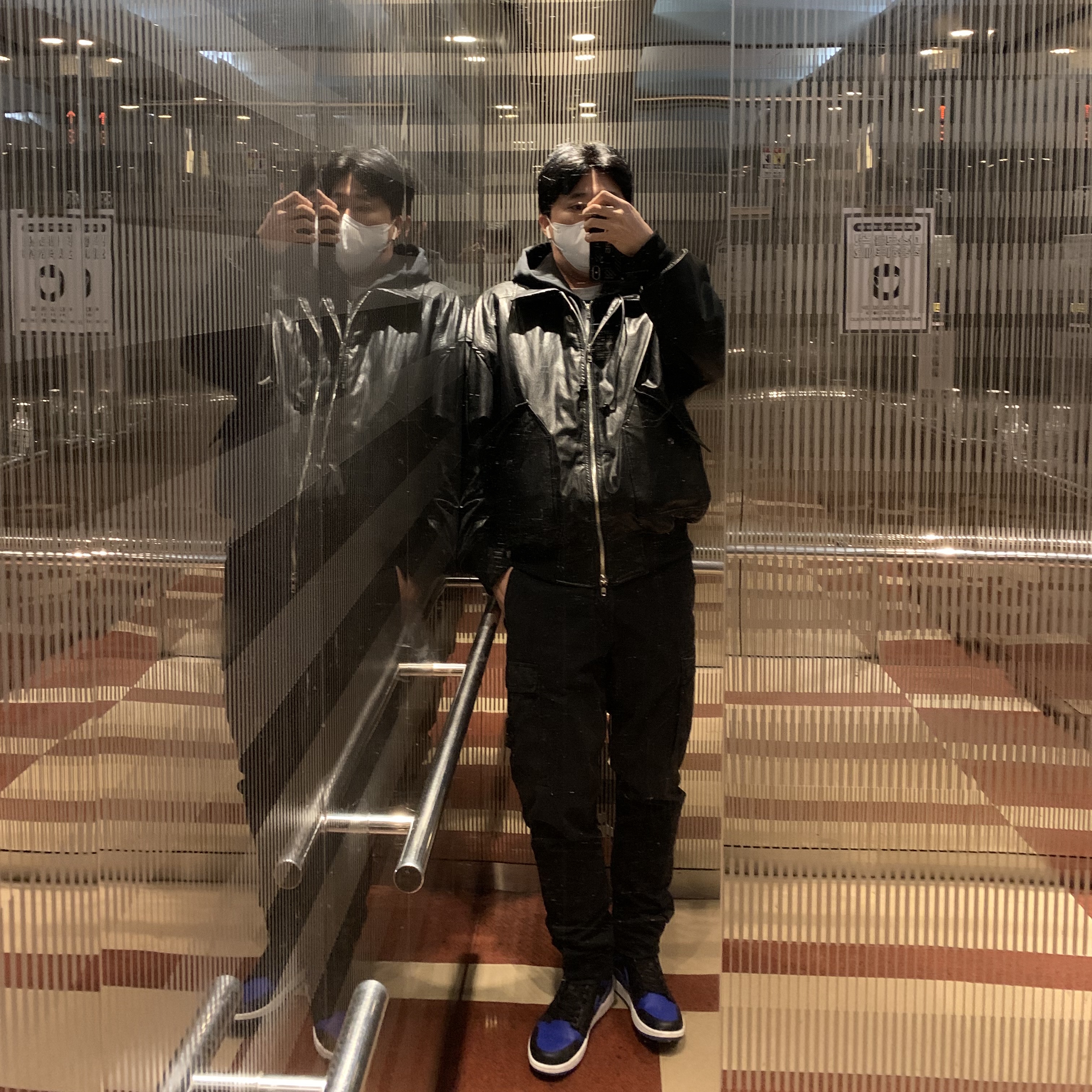 Jordan 1 Mid Royal 2020 착용 스타일