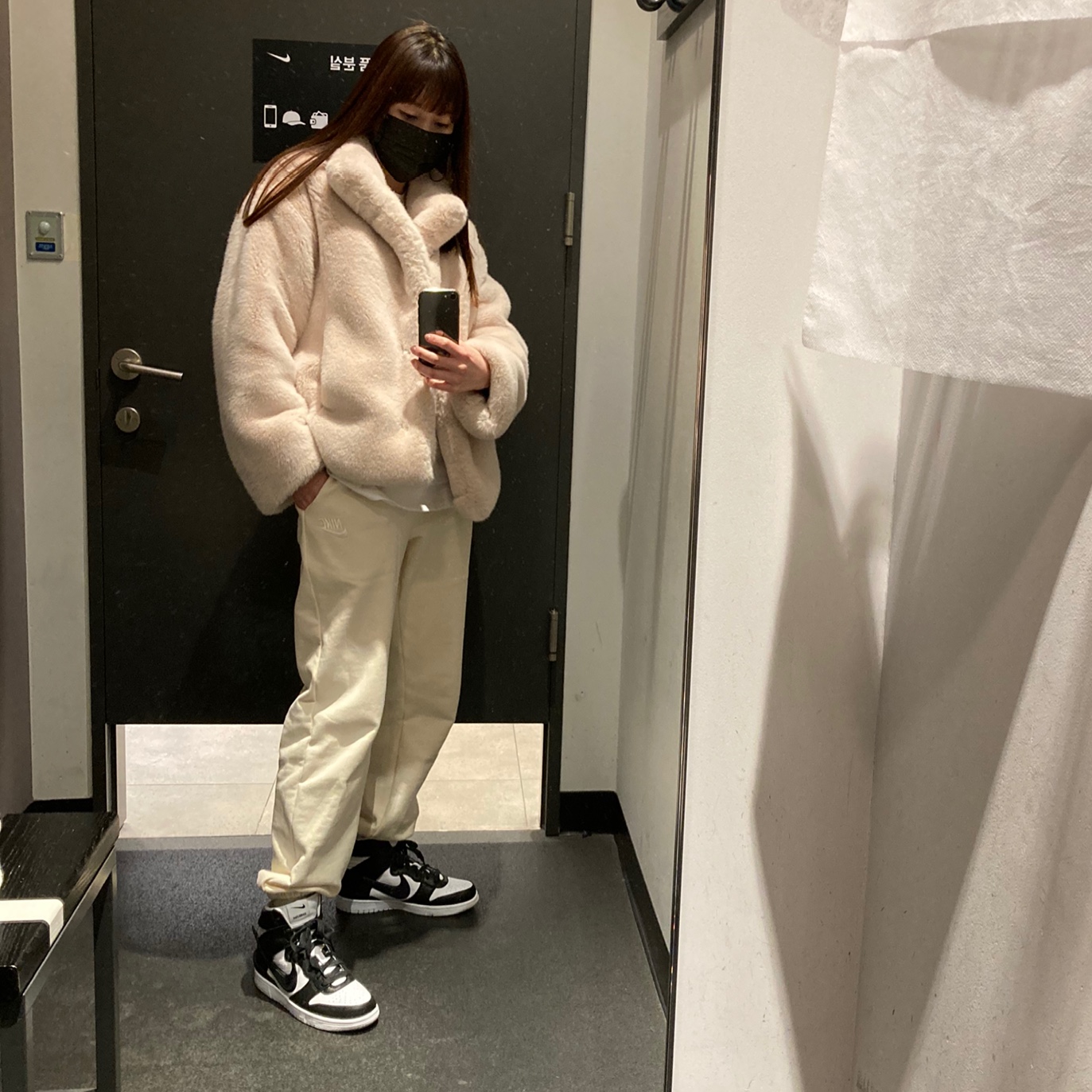 Nike x Ambush Dunk High Black 착용 스타일