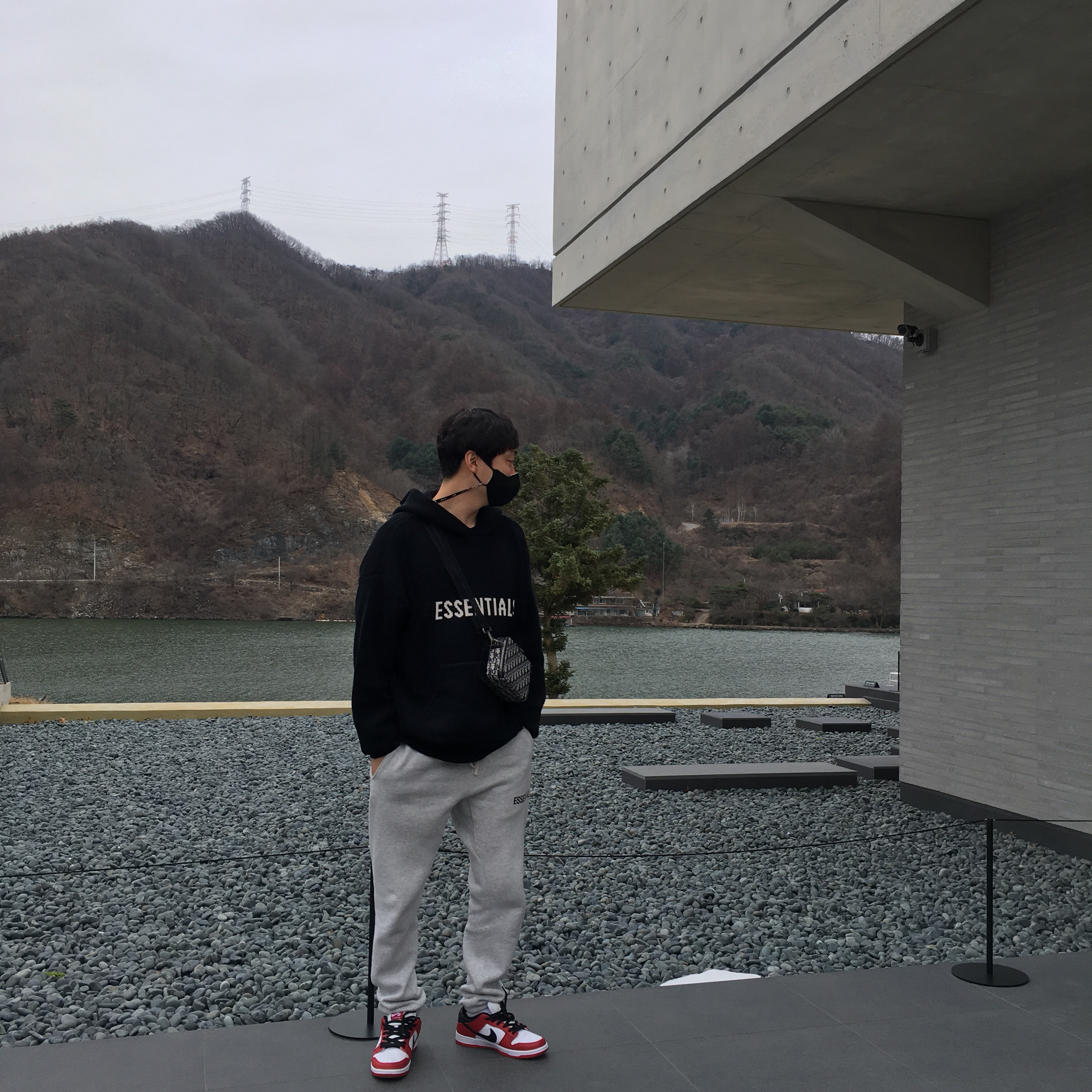 Essentials Knit Hoodie Black - 20FW, Nike SB Dunk Low Pro Chicago 착용 스타일