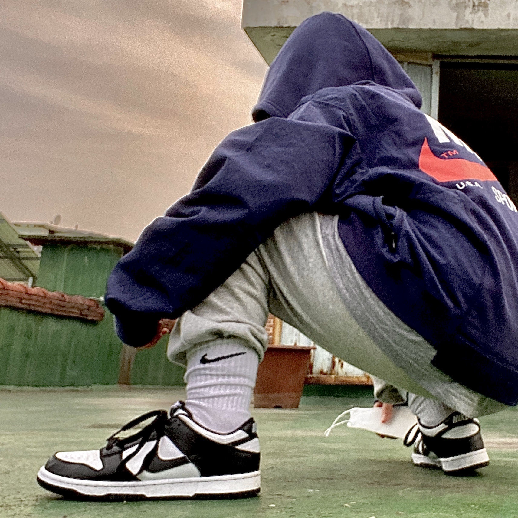 Nike Dunk Low Retro Black, (W) Nike Dunk Low Black 착용 스타일