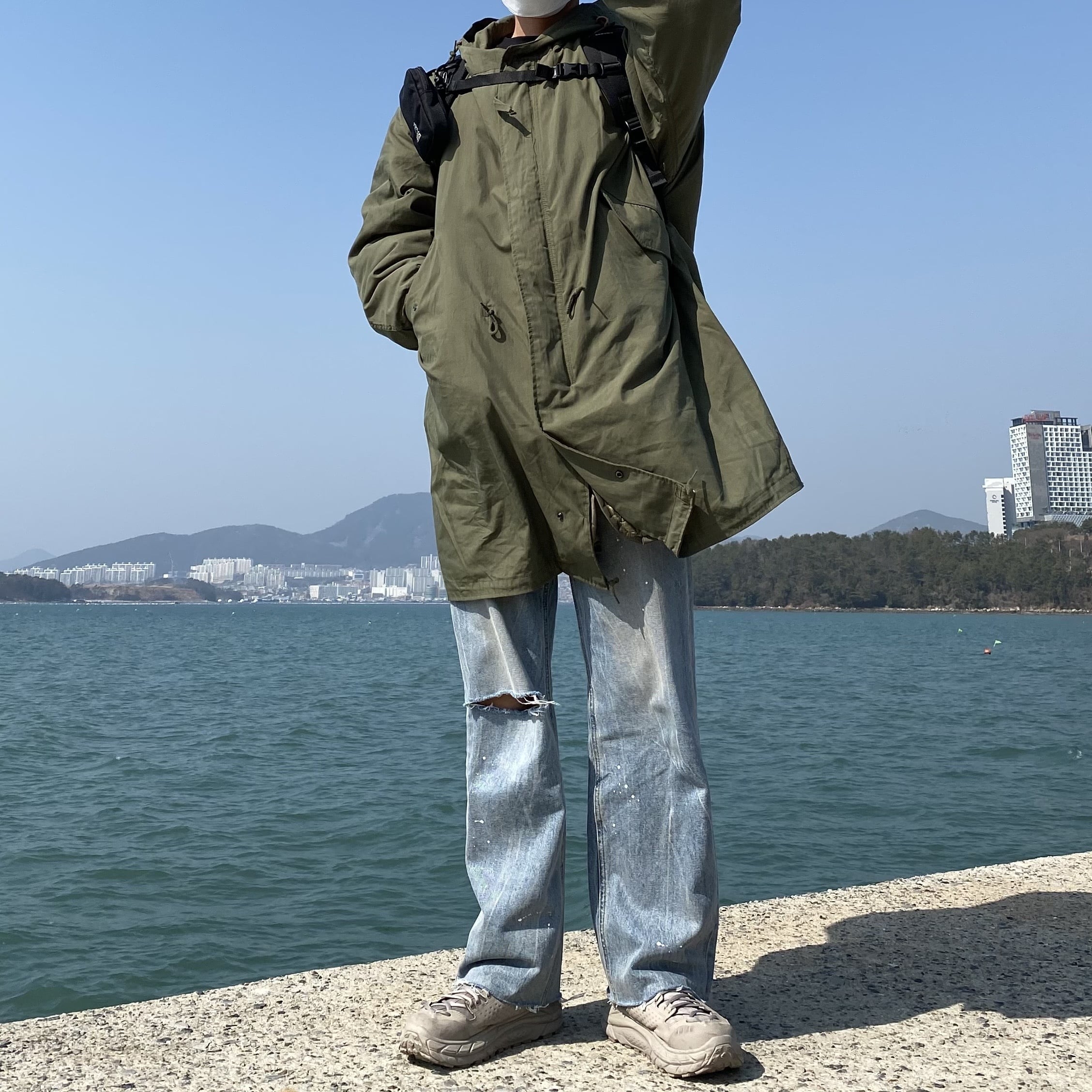 Hoka Tor Ultra Hi 2 Wp Simply Taupe 착용 스타일