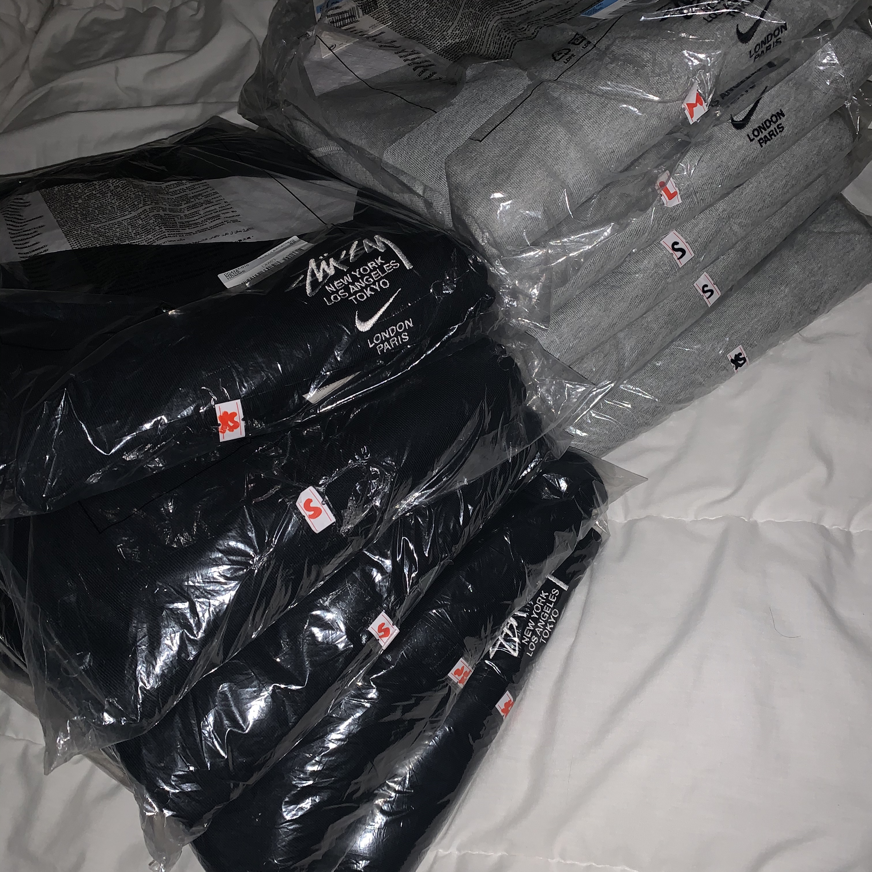 Nike x Stussy NRG ZR Fleece Pants Heather Grey - US/EU, Nike x Stussy NRG ZR Fleece Crewneck Heather Grey - US/EU 착용 스타일