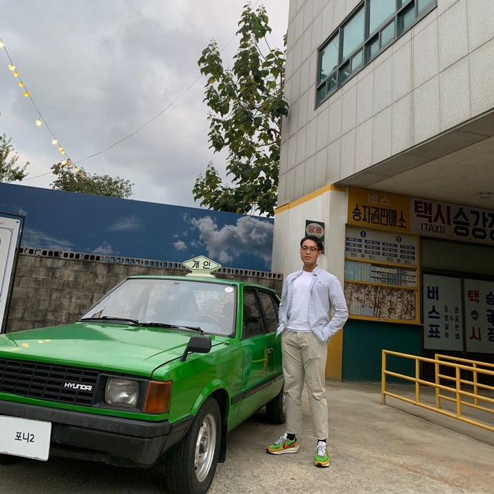 Nike x Sacai LDWaffle Green Multi 착용 스타일