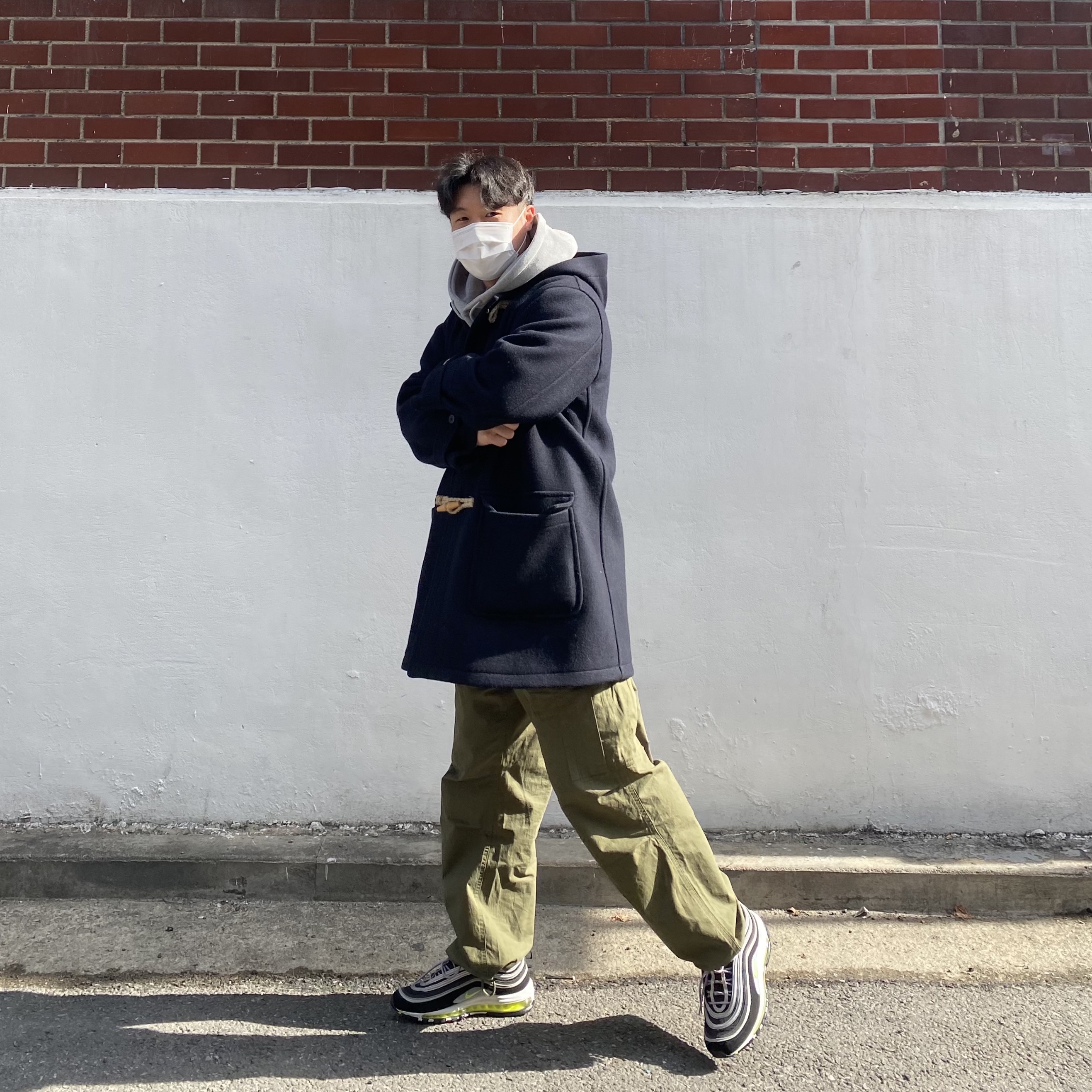 Nike Air Max 97 OG Black Volt Asia 착용 스타일 - 2