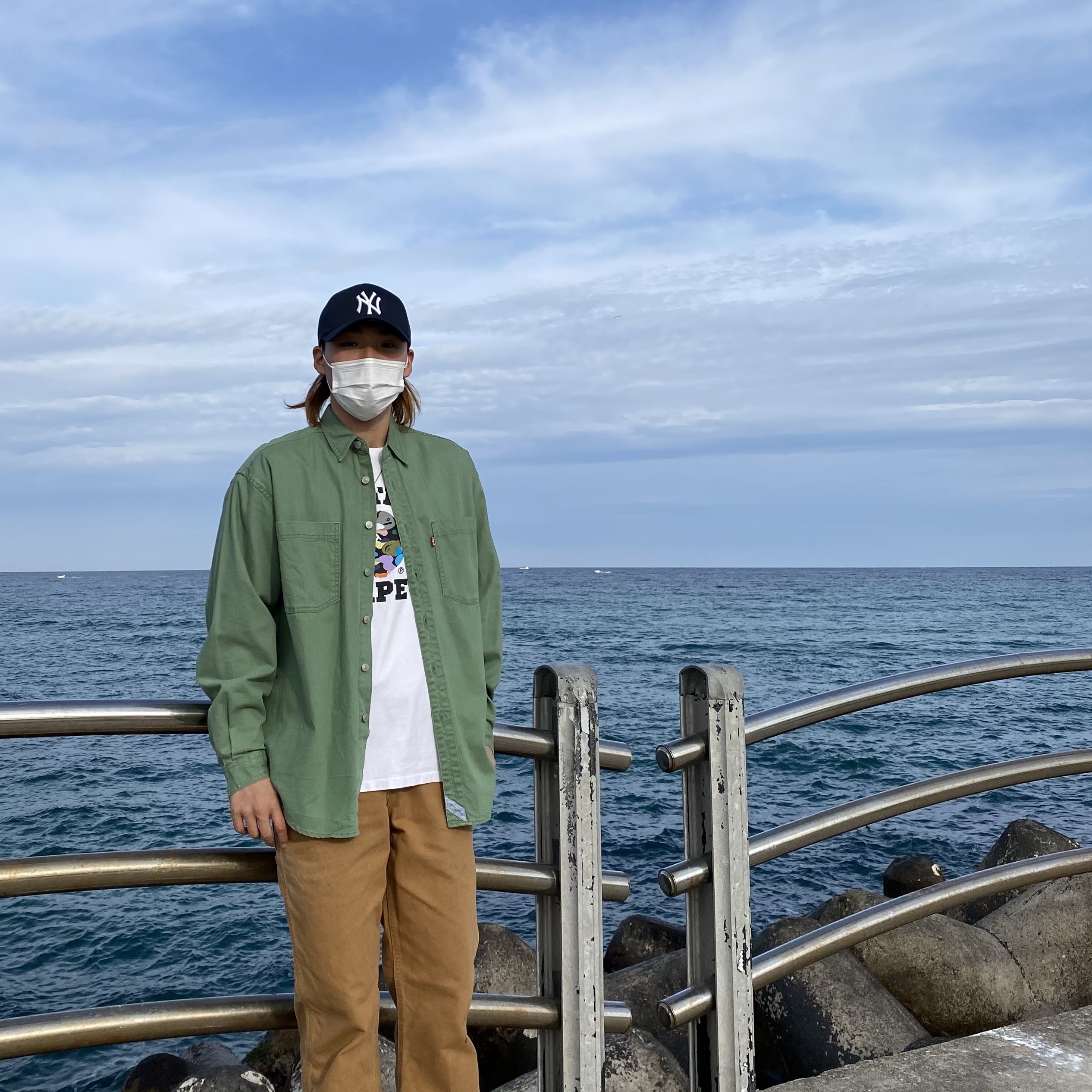 Nike Air Force 1 '07 Low White 착용 스타일 - 1