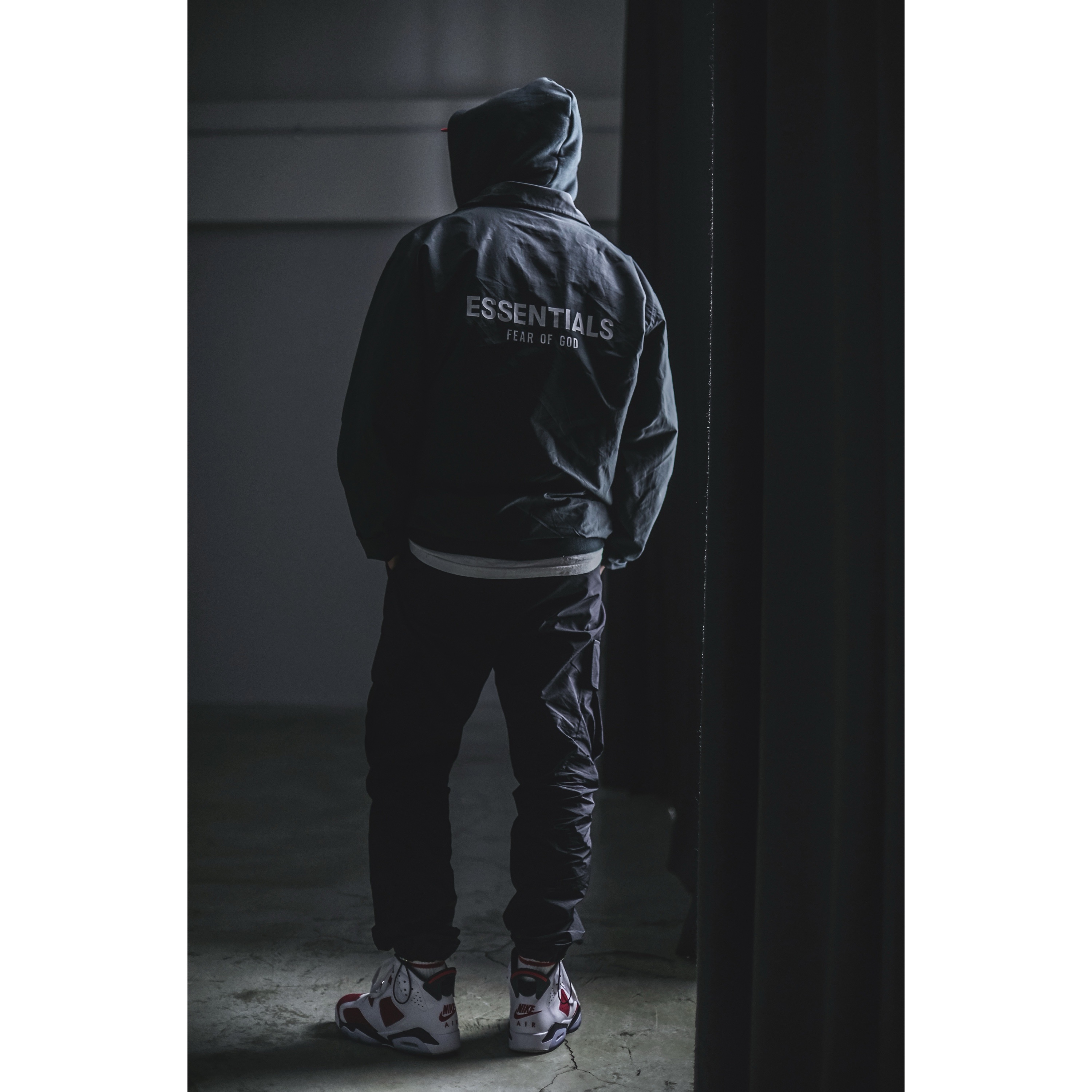 Essentials Coach Jacket Dark Slate/Stretch Limo/Black - 20FW, Jordan 6 Retro Carmine 2021 착용 스타일