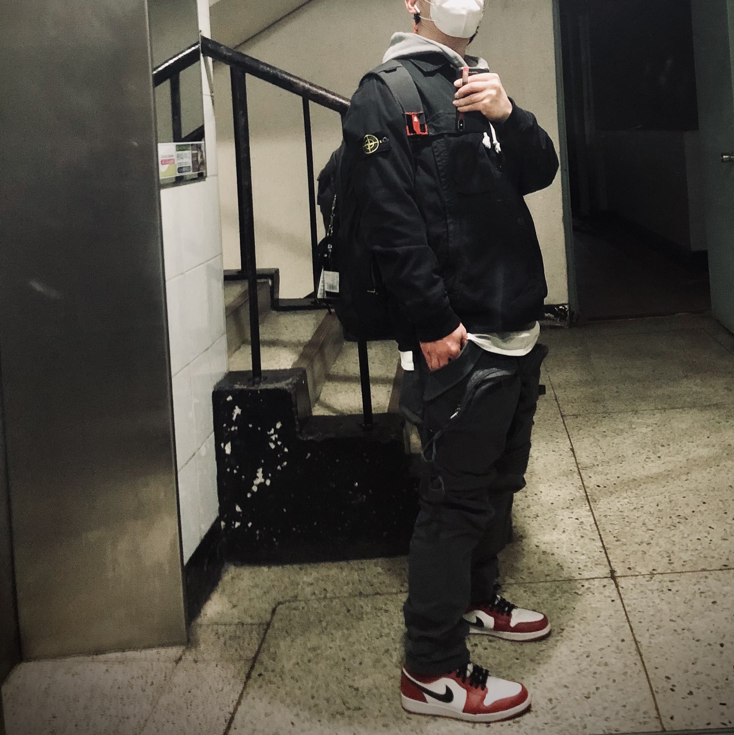 Jordan 1 Low Gym Red White 착용 스타일