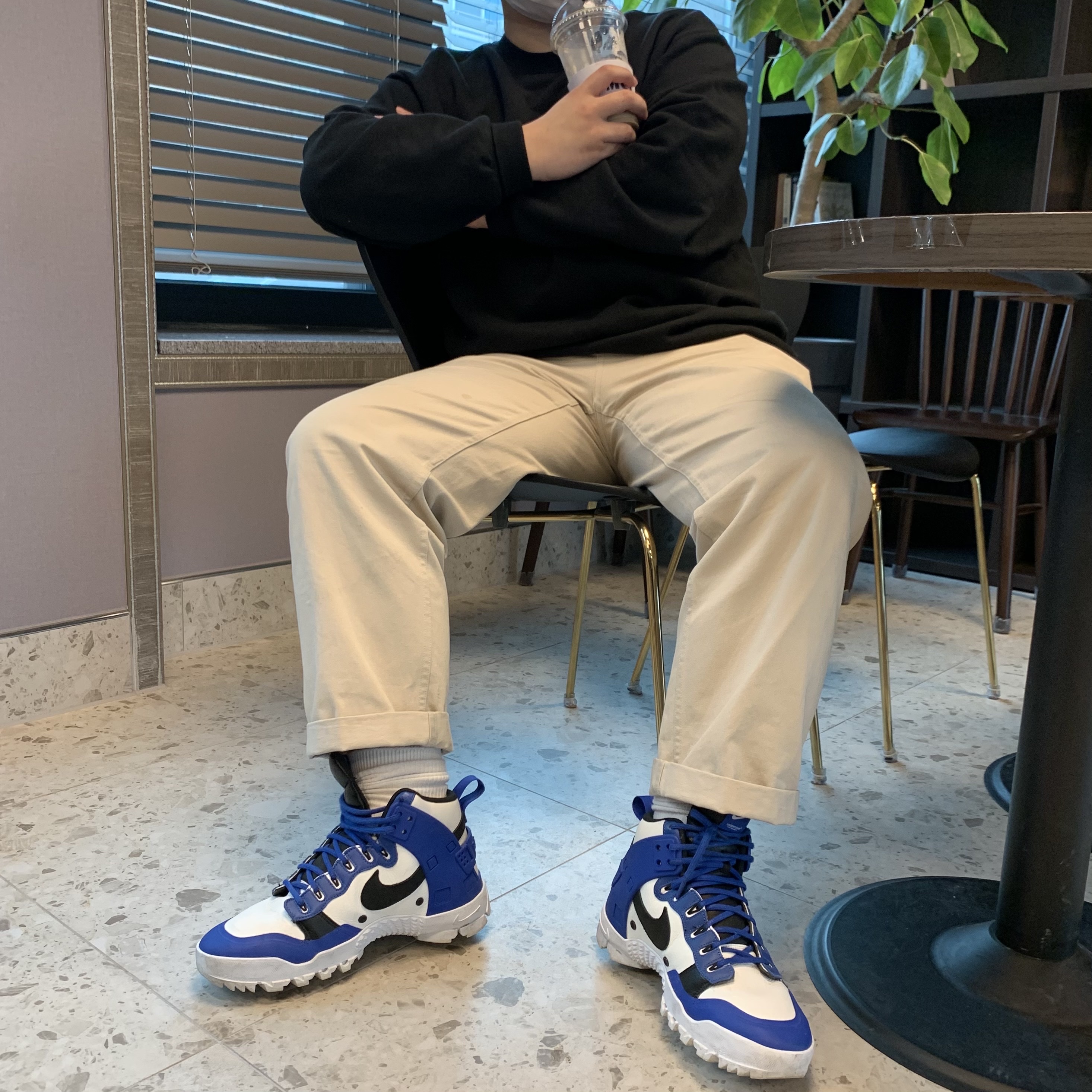 Nike x Undercover SFB Jungle Dunk White 착용 스타일