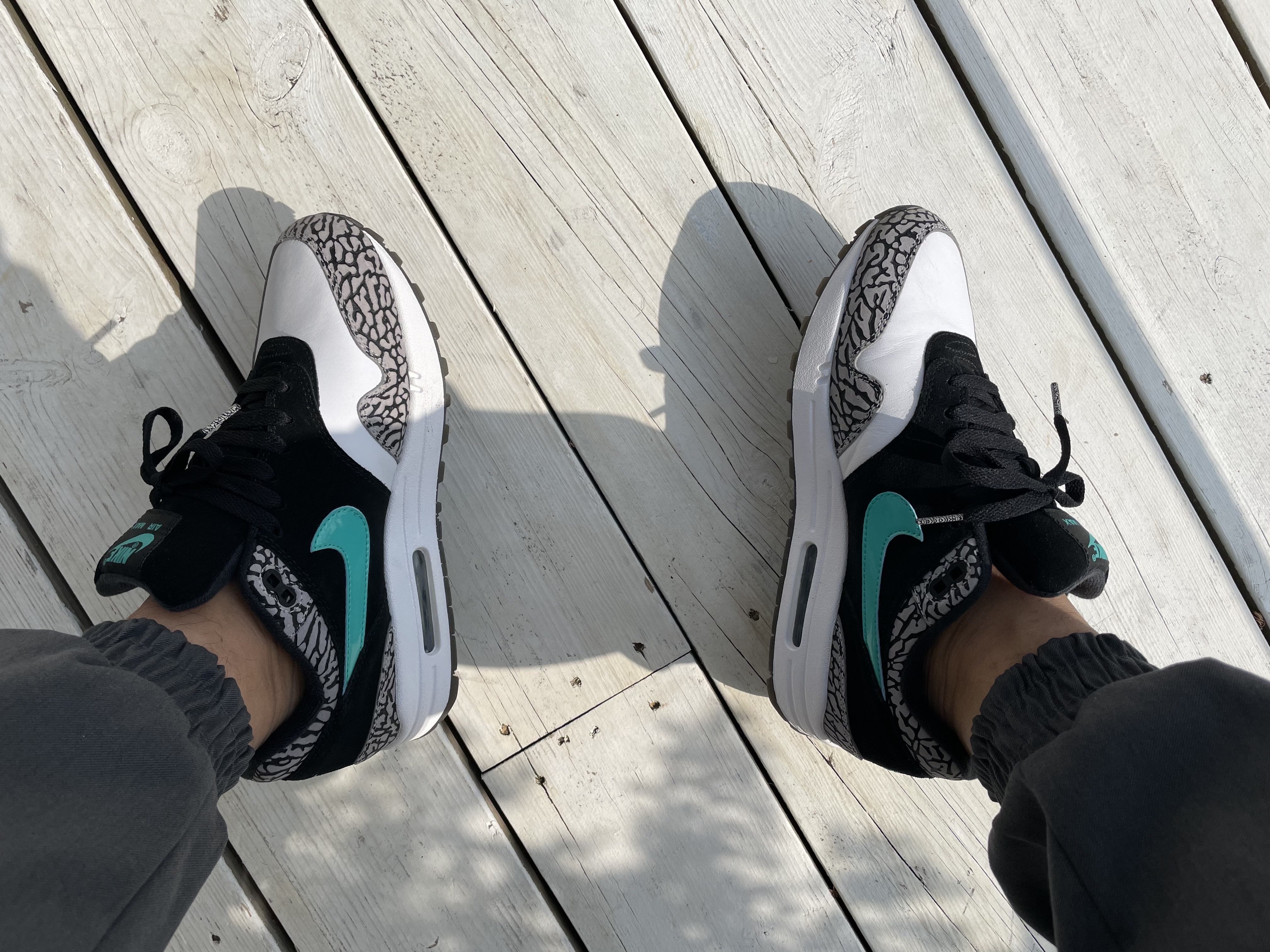 NIke x Atmos Air Max 1 Elephant 2017 착용 스타일